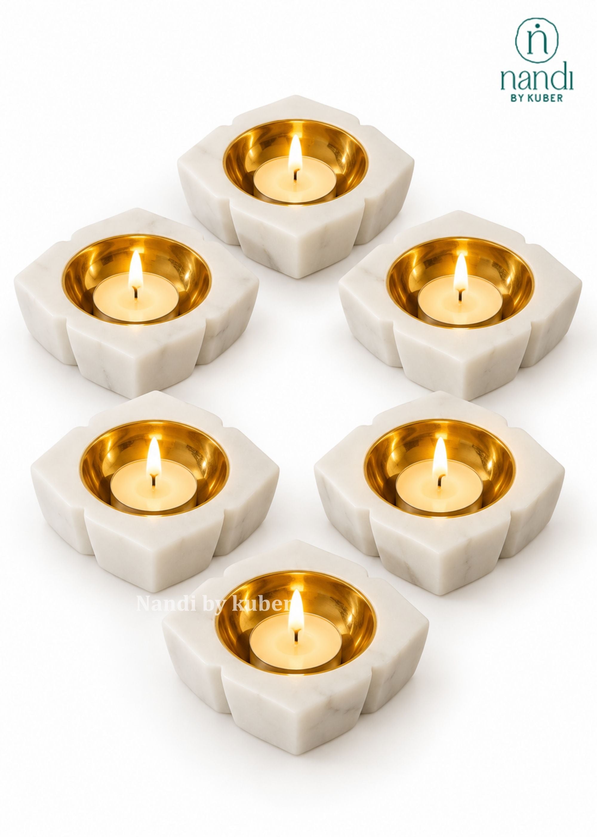 Marble Candle Stand - angle 3
