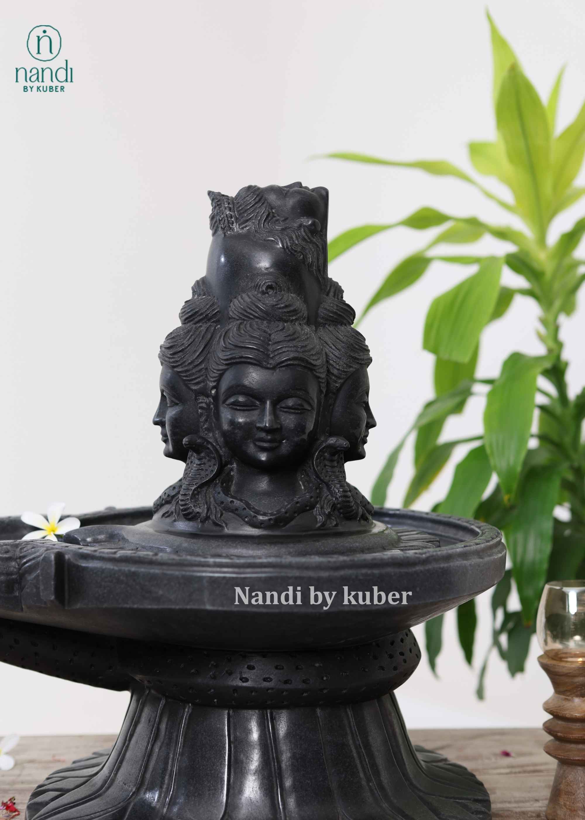 Black Marble Shivling - lifestyle view