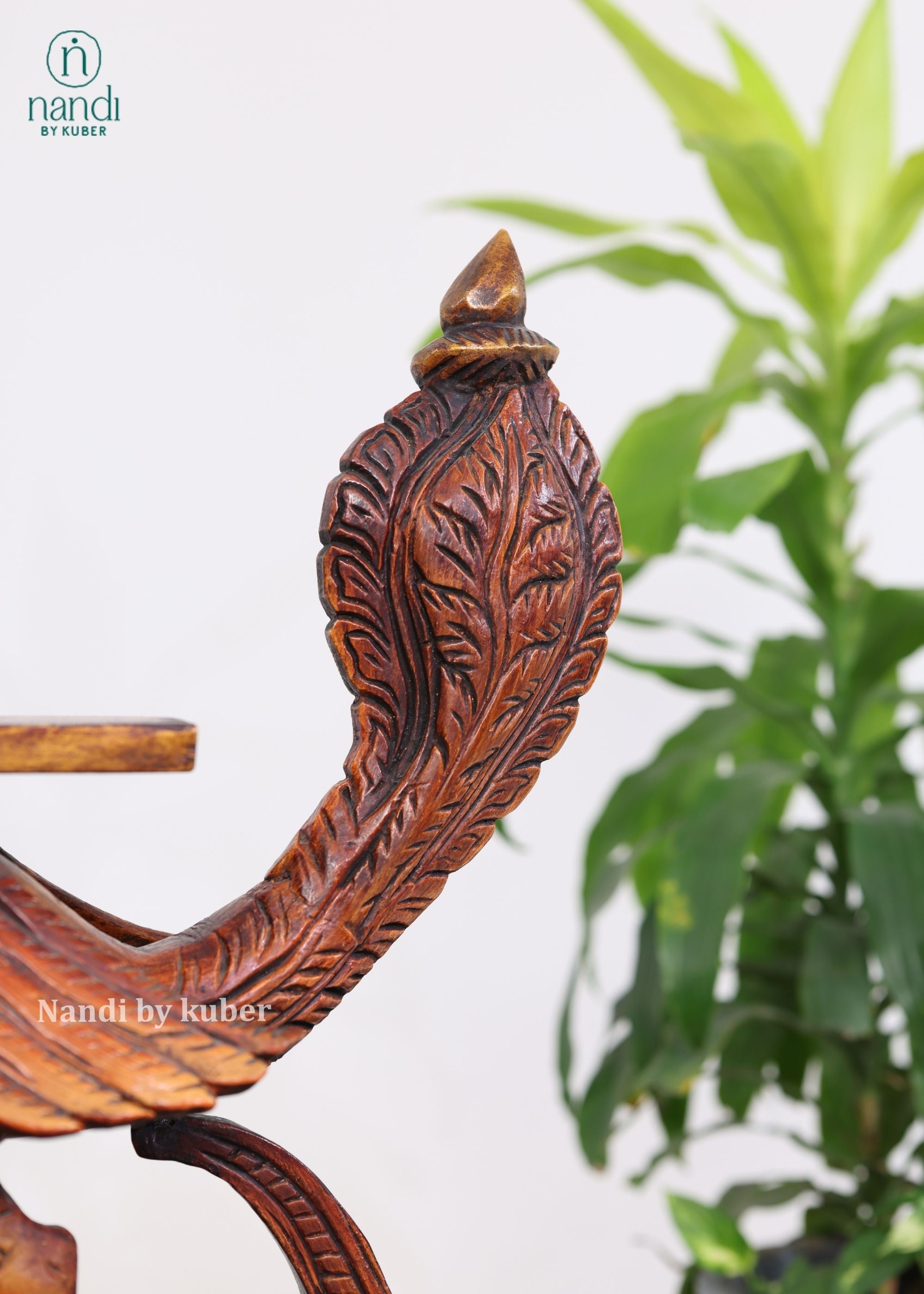 Wood Annapakshi with Base - detail view