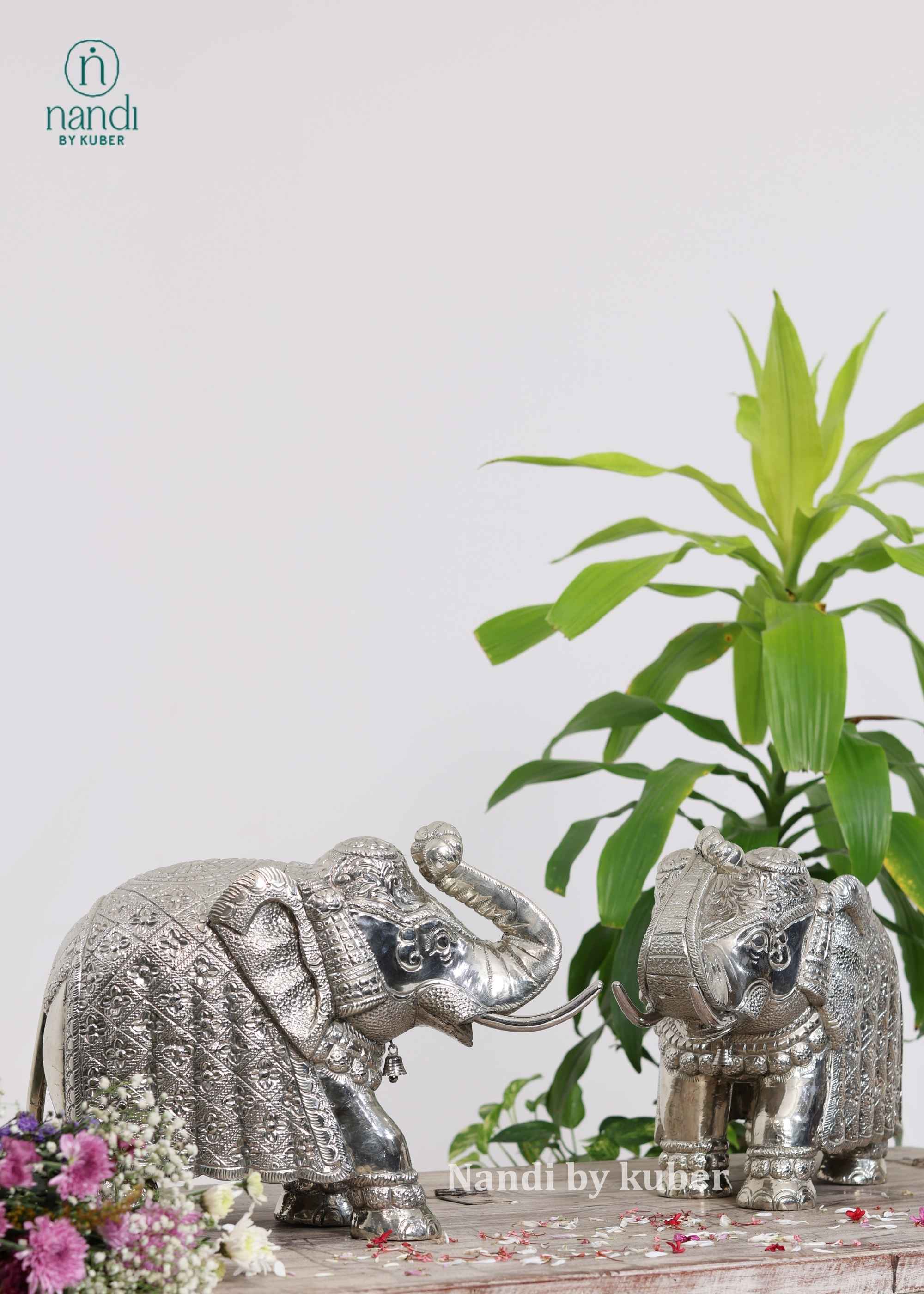 Wood Metal Elephant - lifestyle view