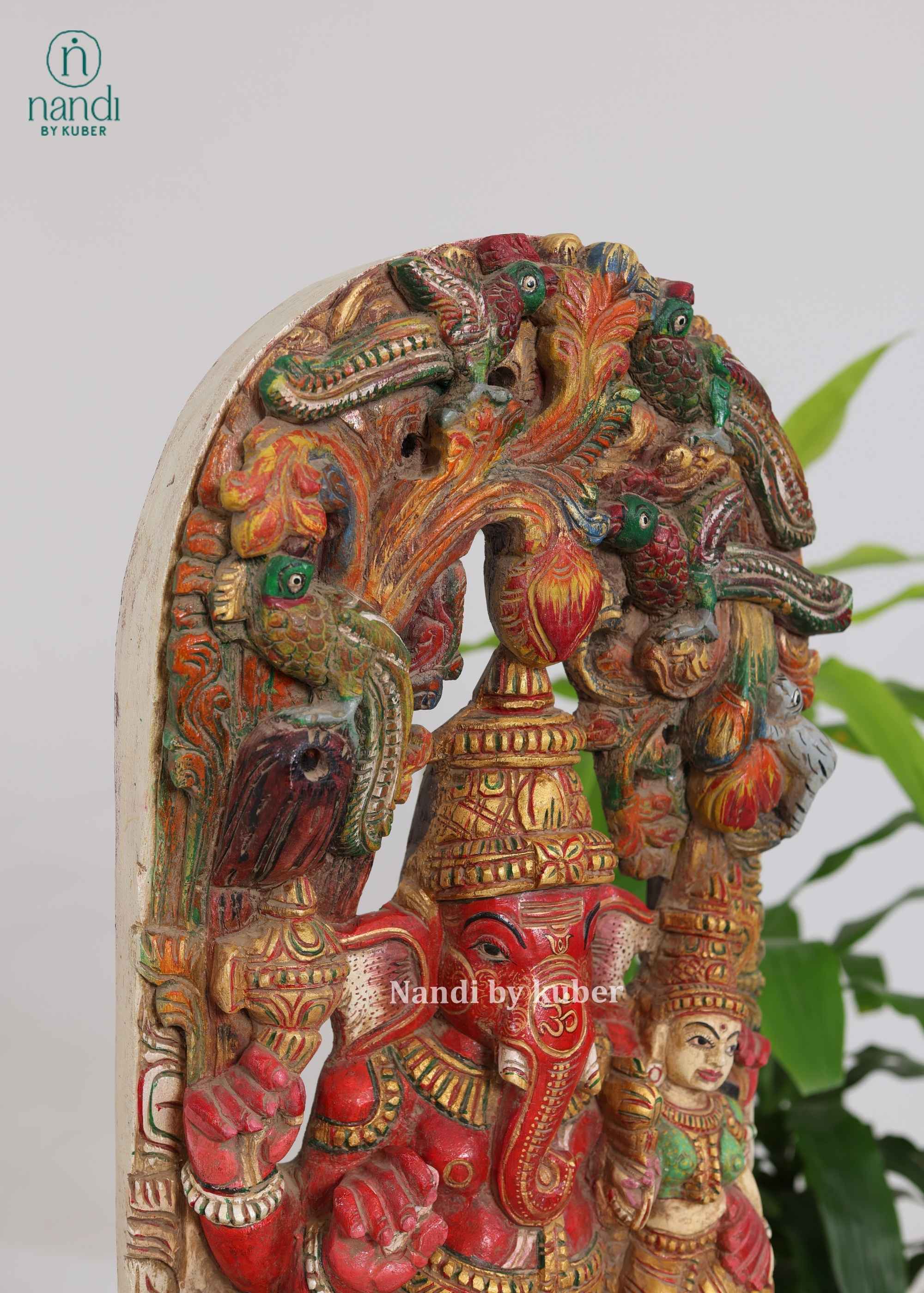 Wood Arch Ganesha - view 3