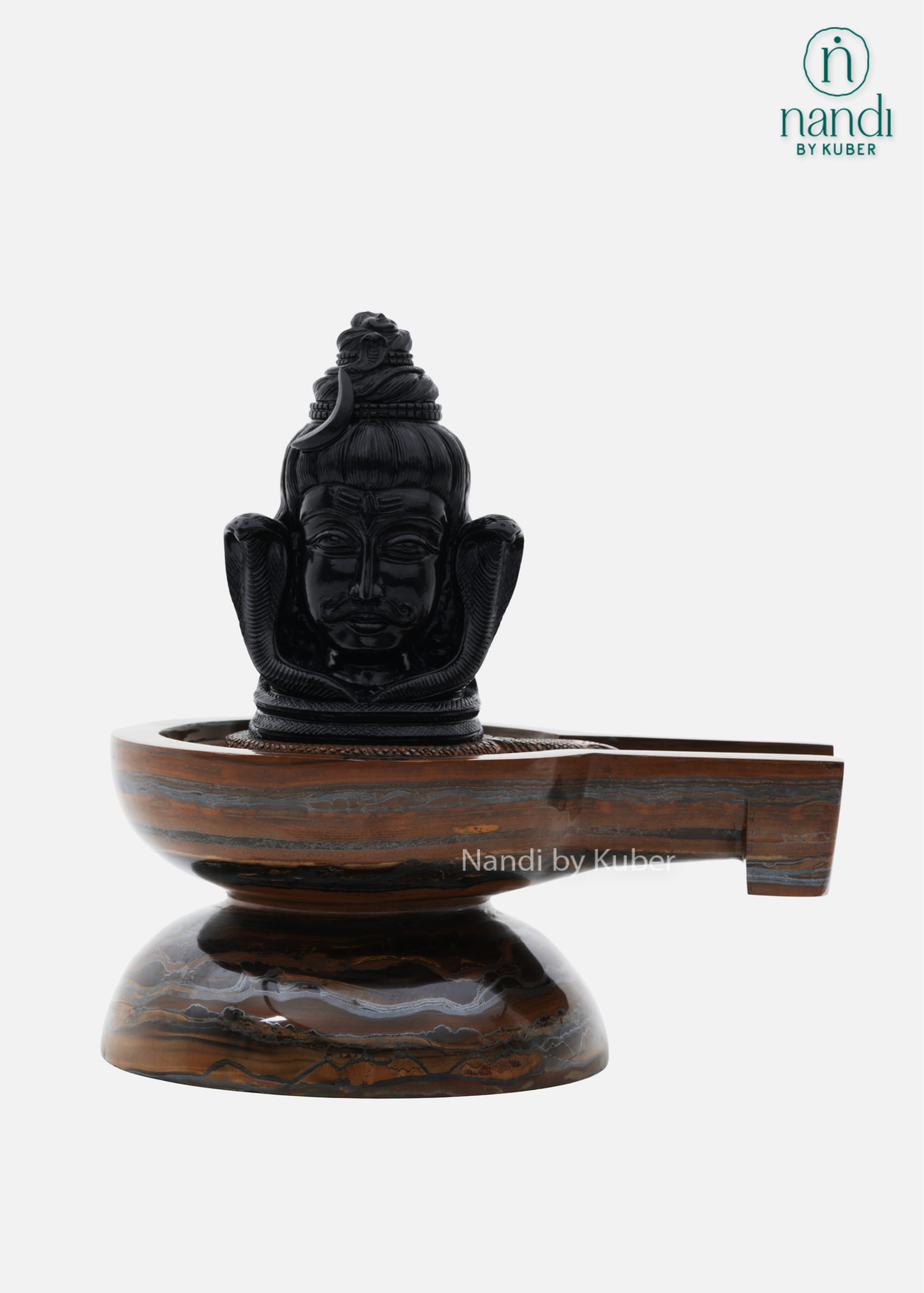 Tiger Eye Stone Shivling