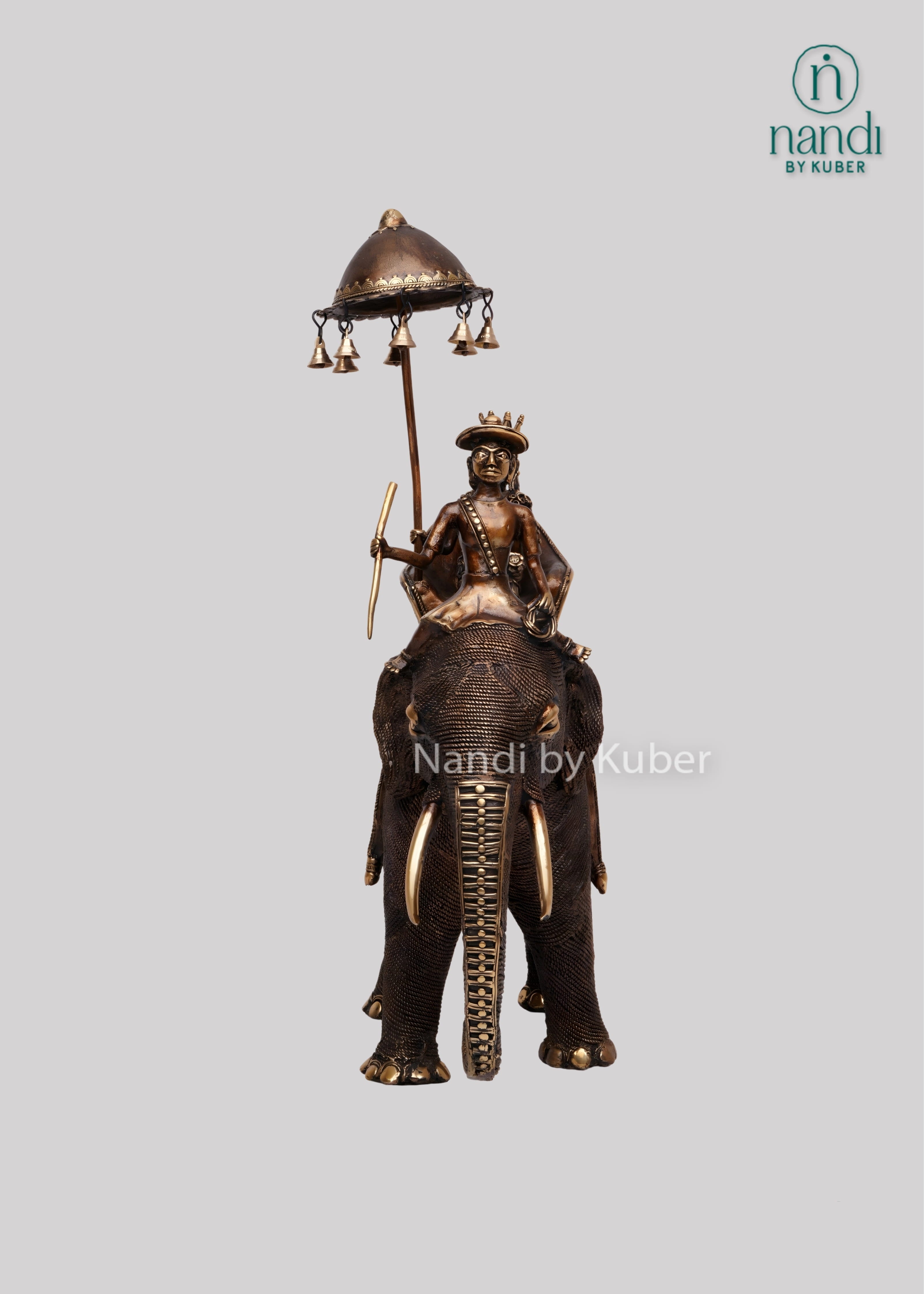 Brass Elephant Queen Sawari