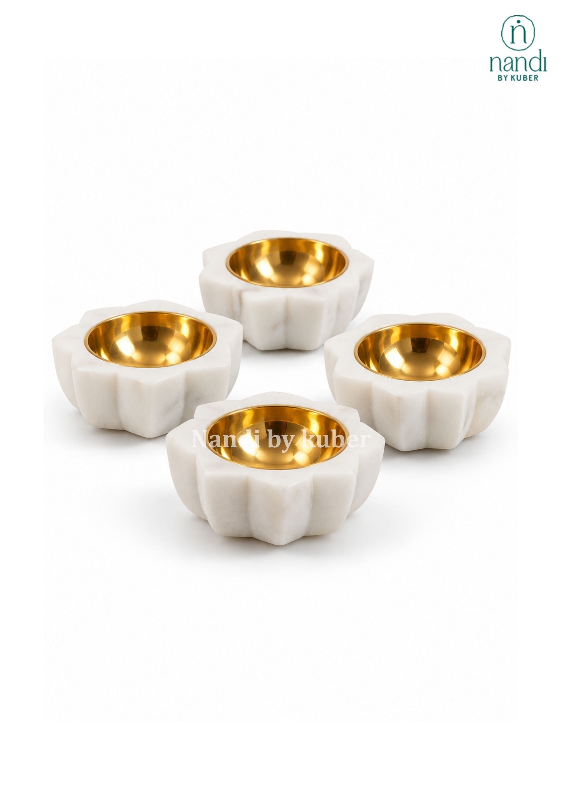 Marble Lotus Candle Stand Sunflower - 3