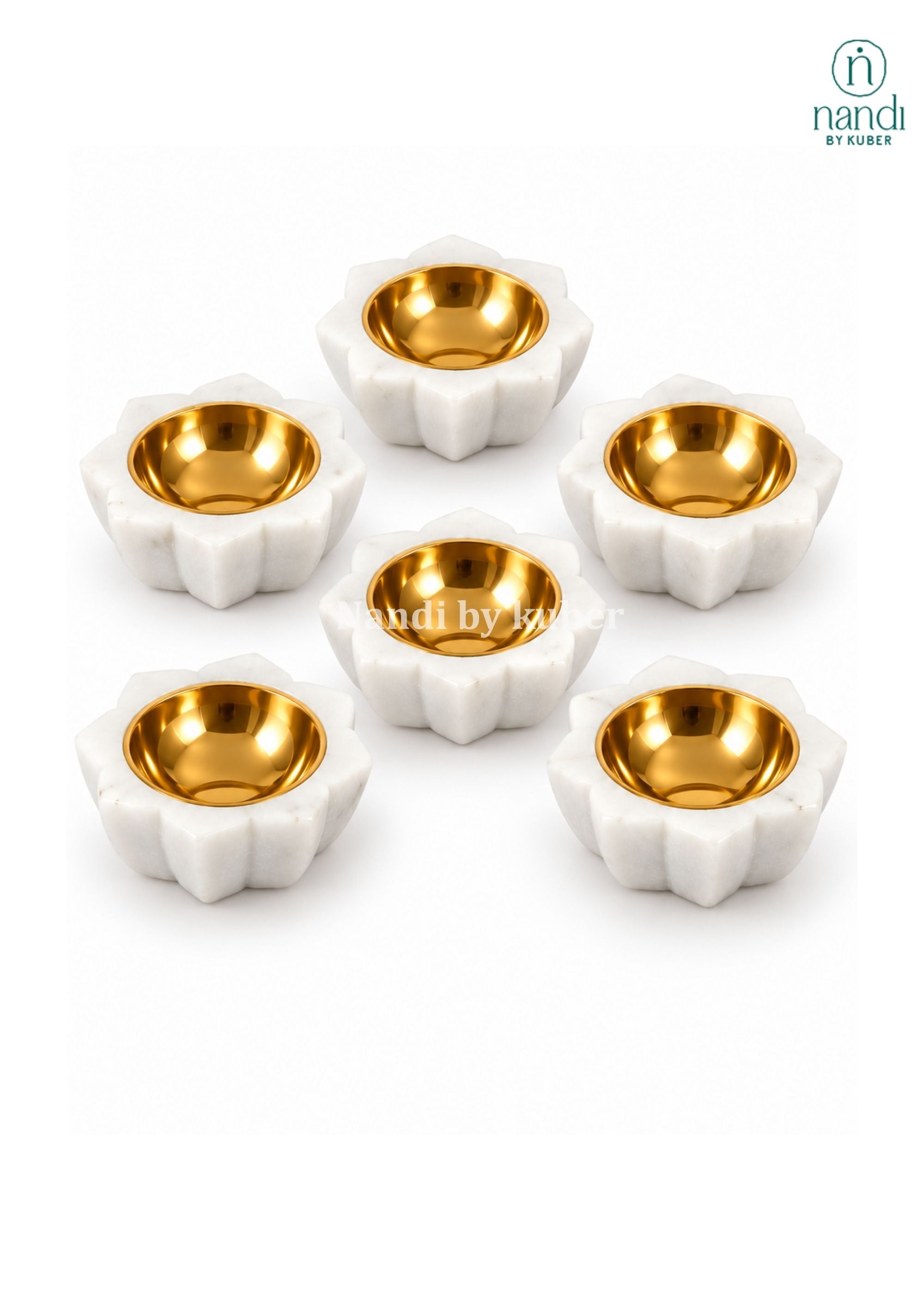 Marble Lotus Candle Stand Sunflower - 4