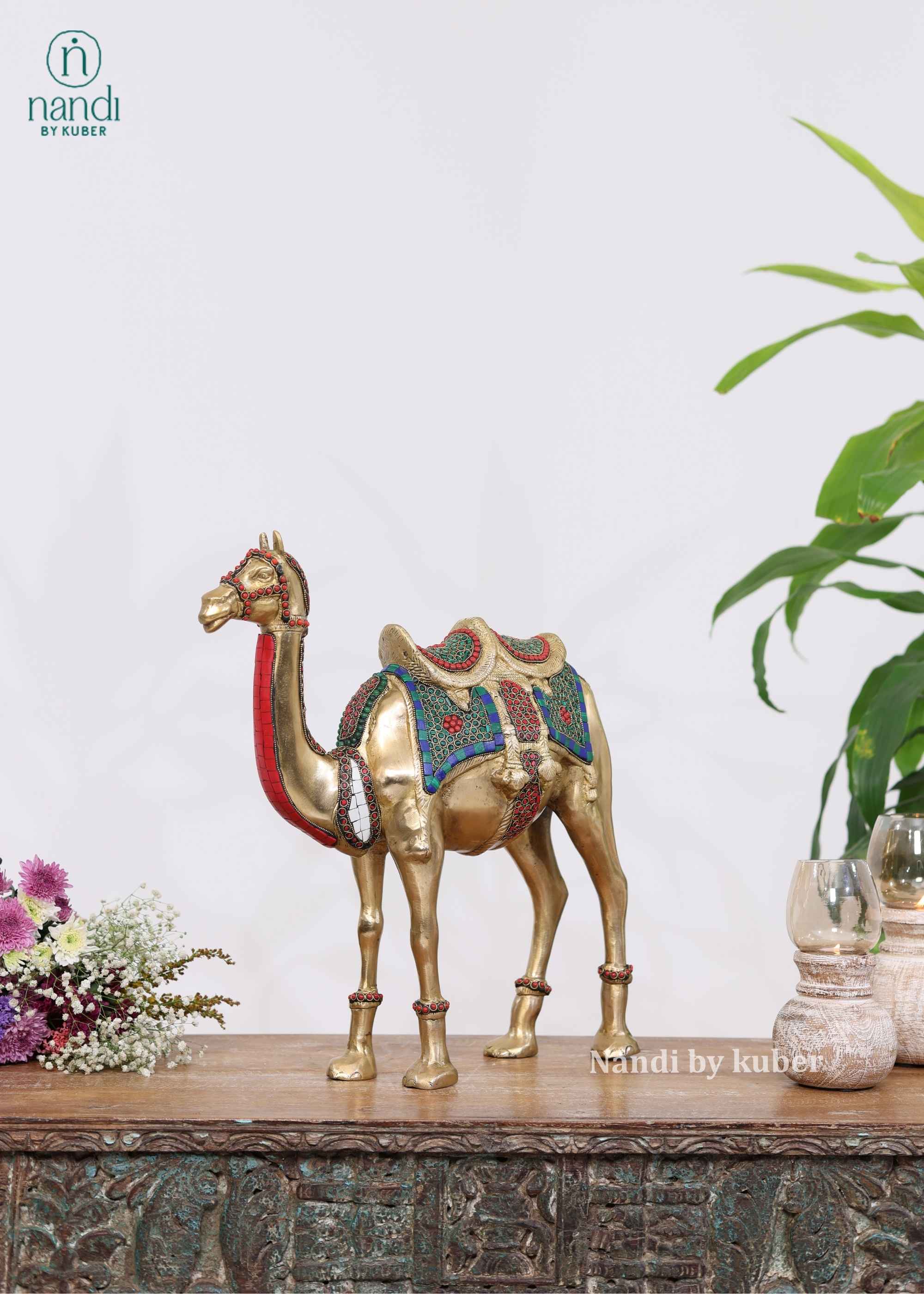 Brass Camel Standing - additional view