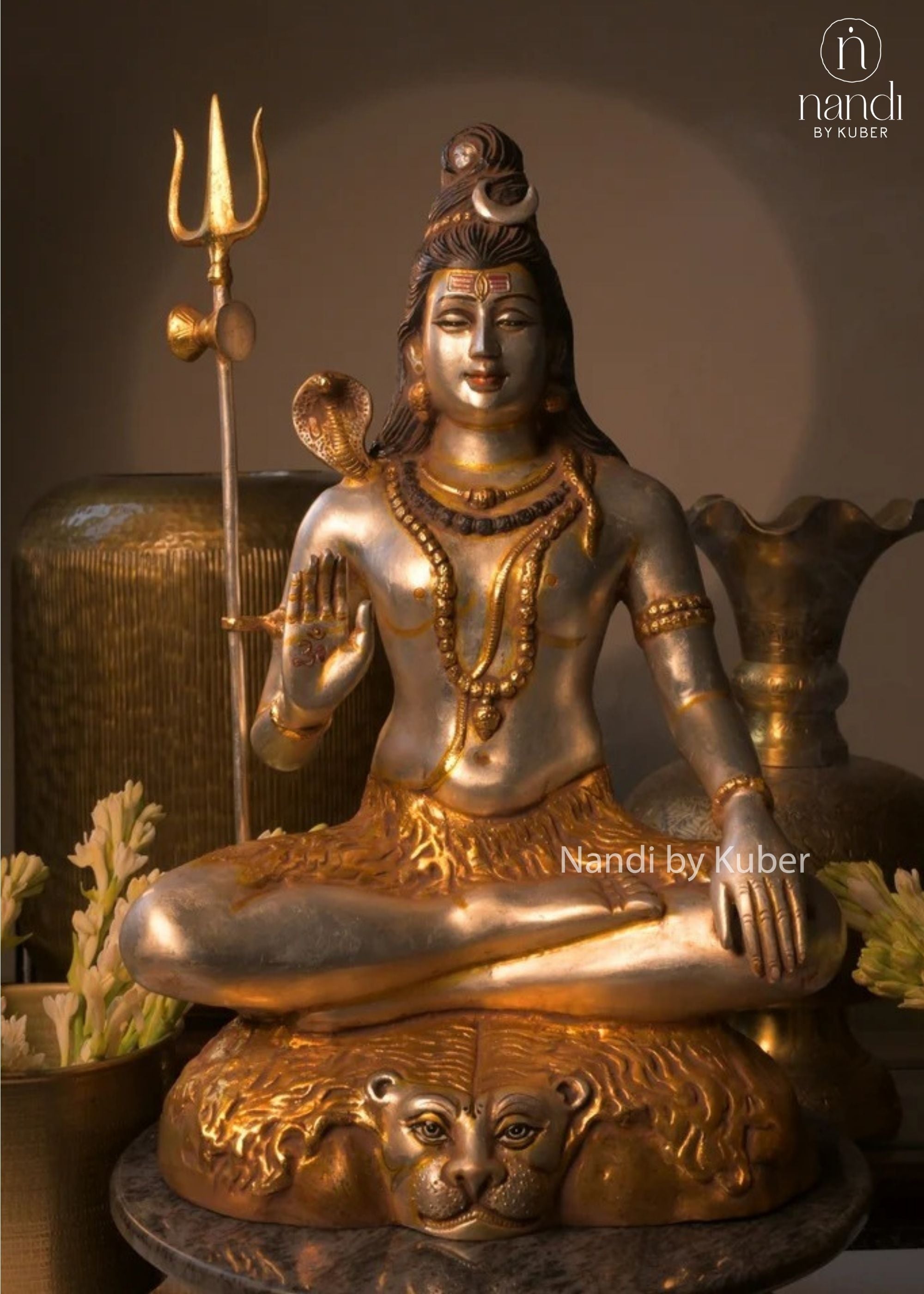 Brass Shiva Meditating