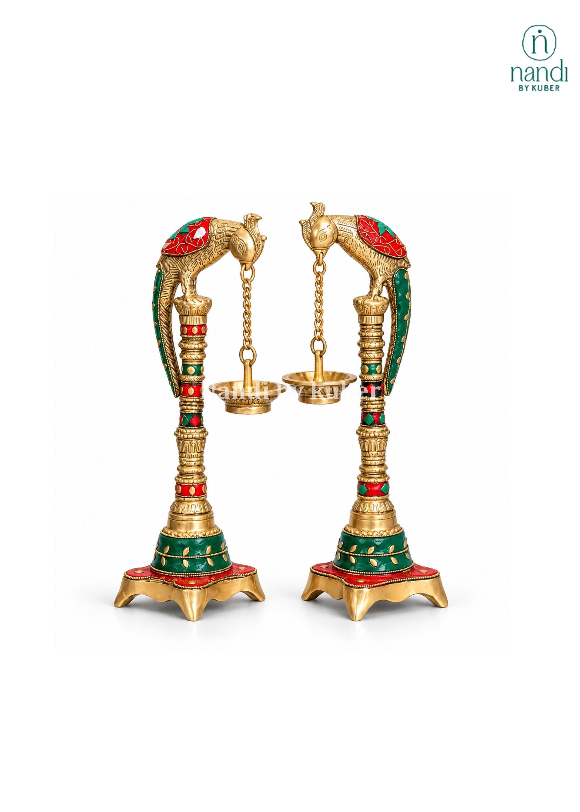 Brass Parrot Lamp