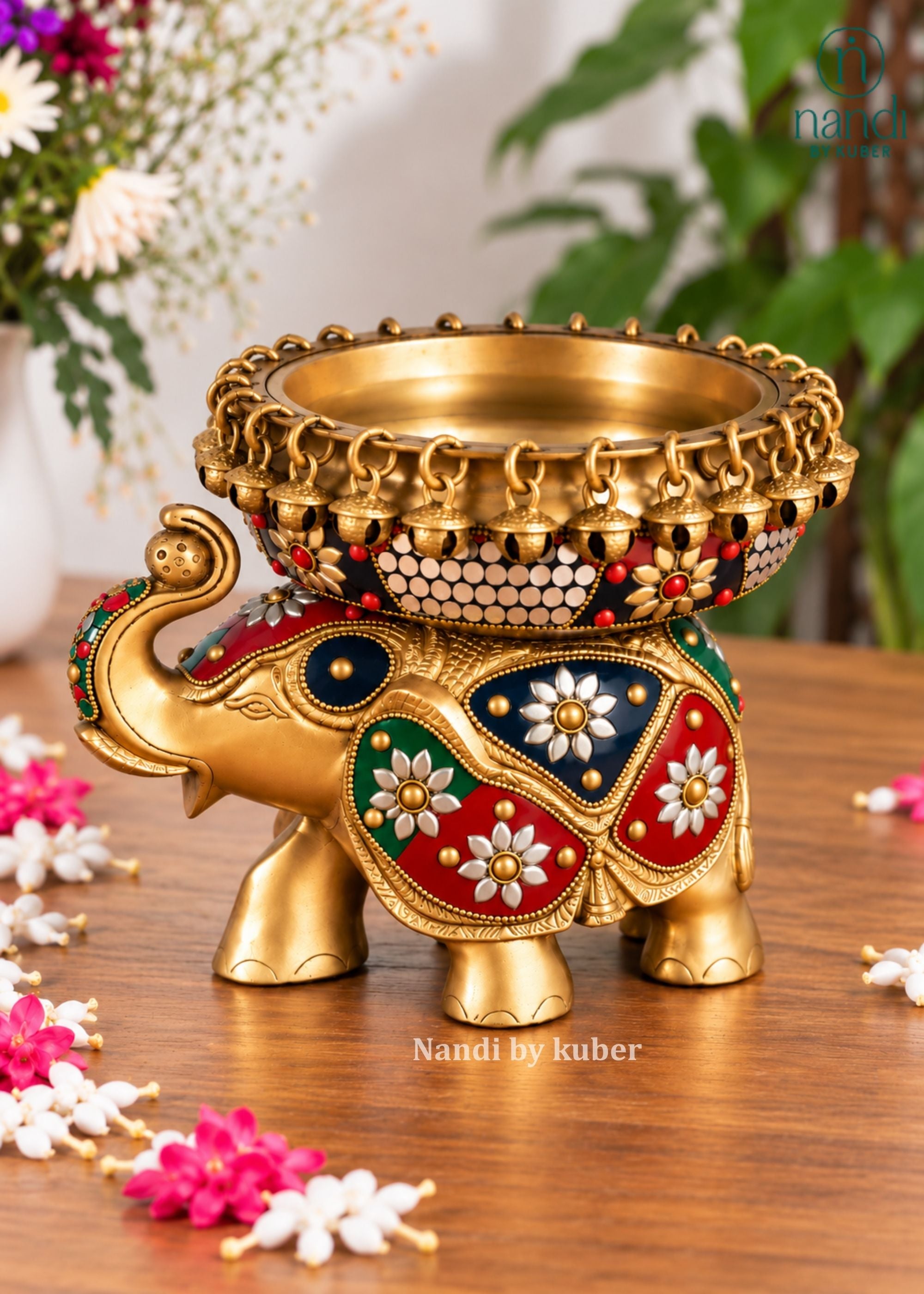 Brass Urli Elephant