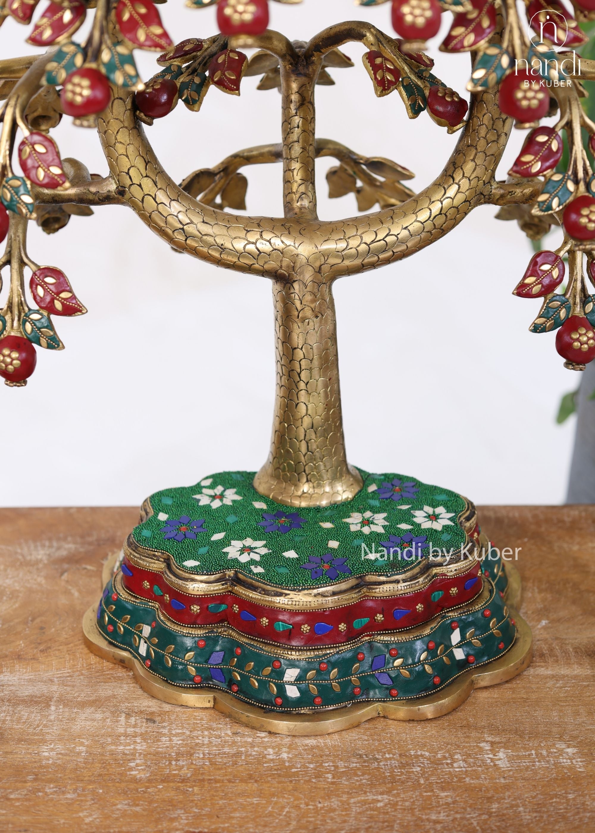 Brass Tree of Life - side view