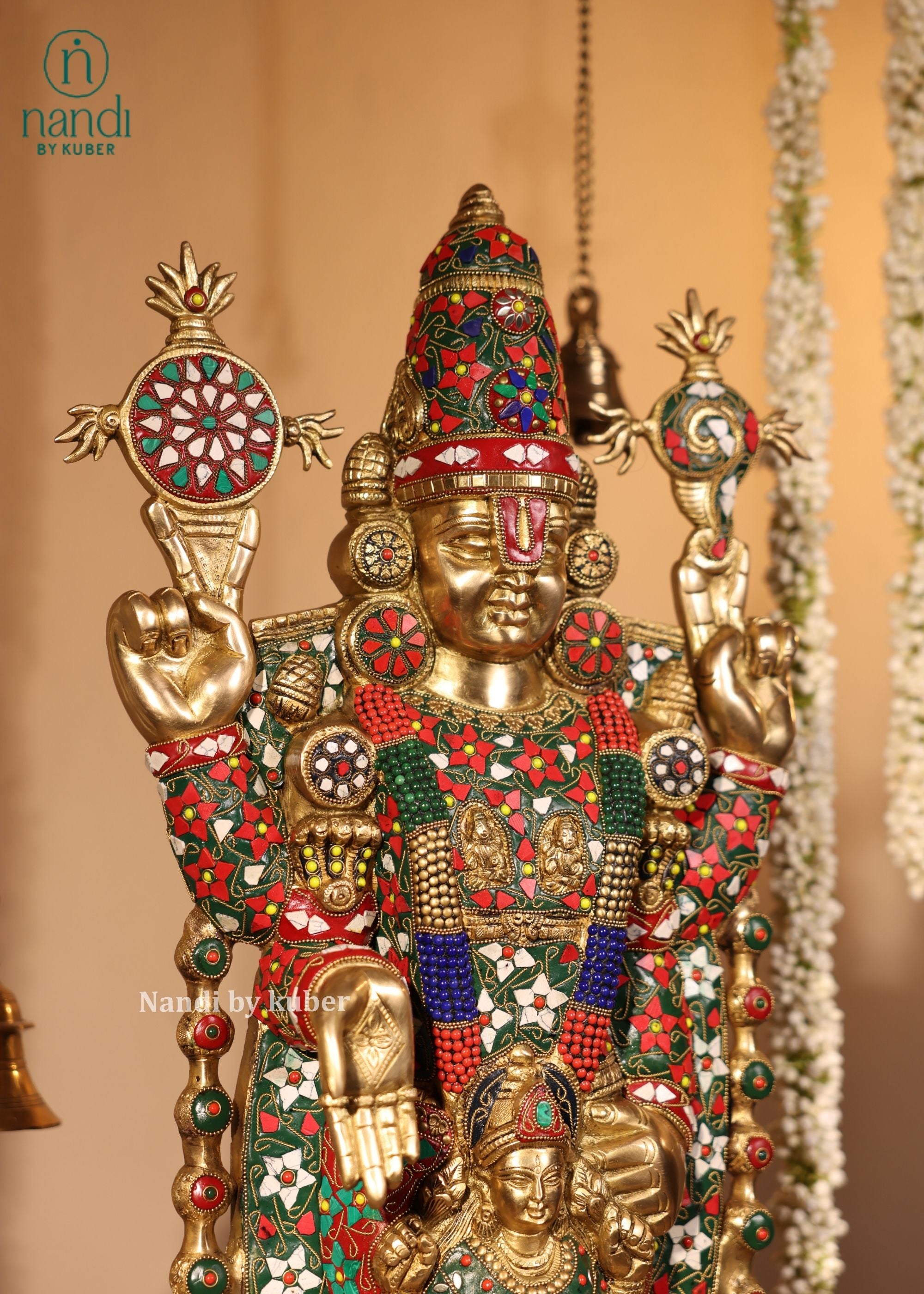 Brass Balaji Oval Base - lifestyle view