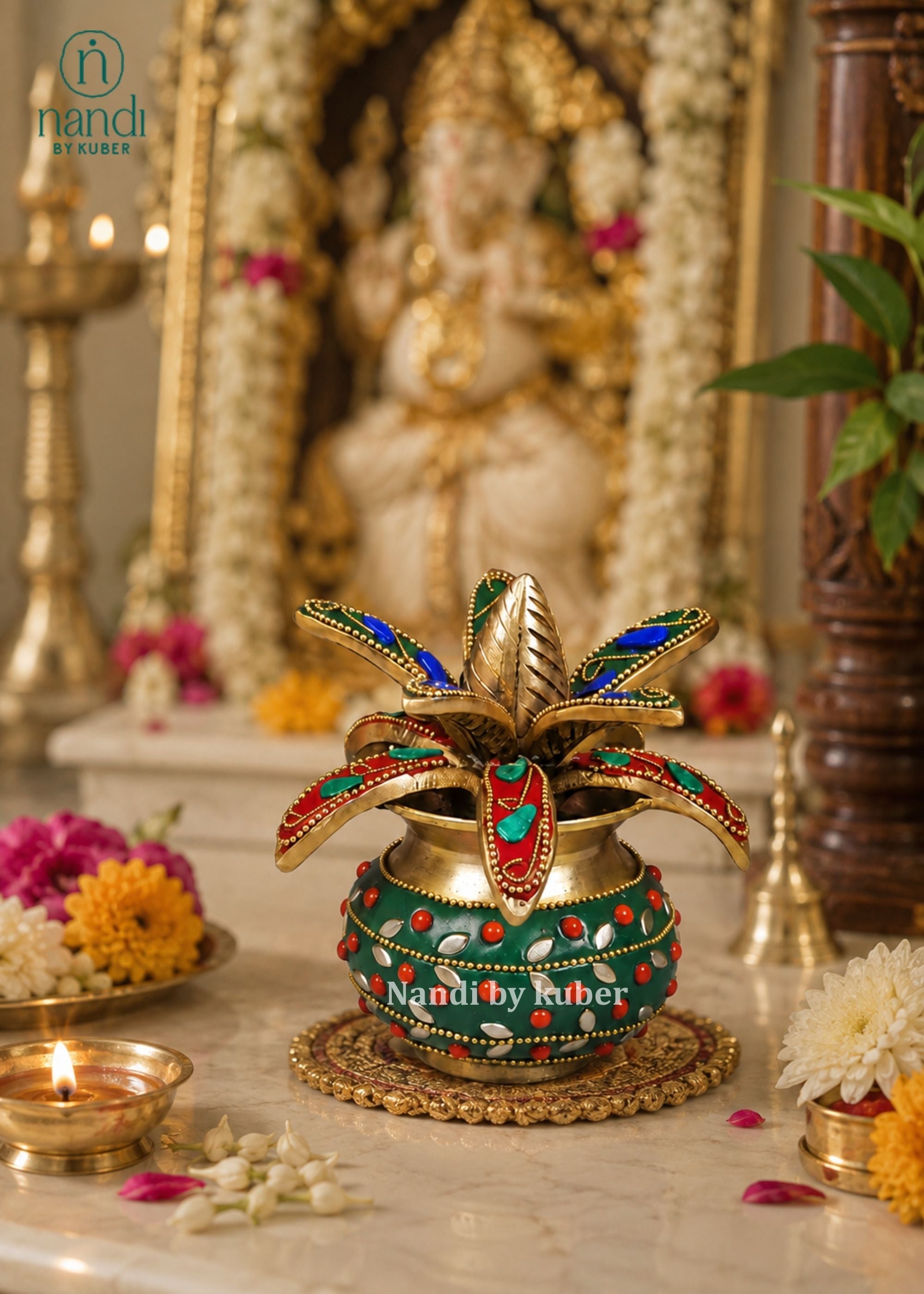 Brass Kalash Small - detail view