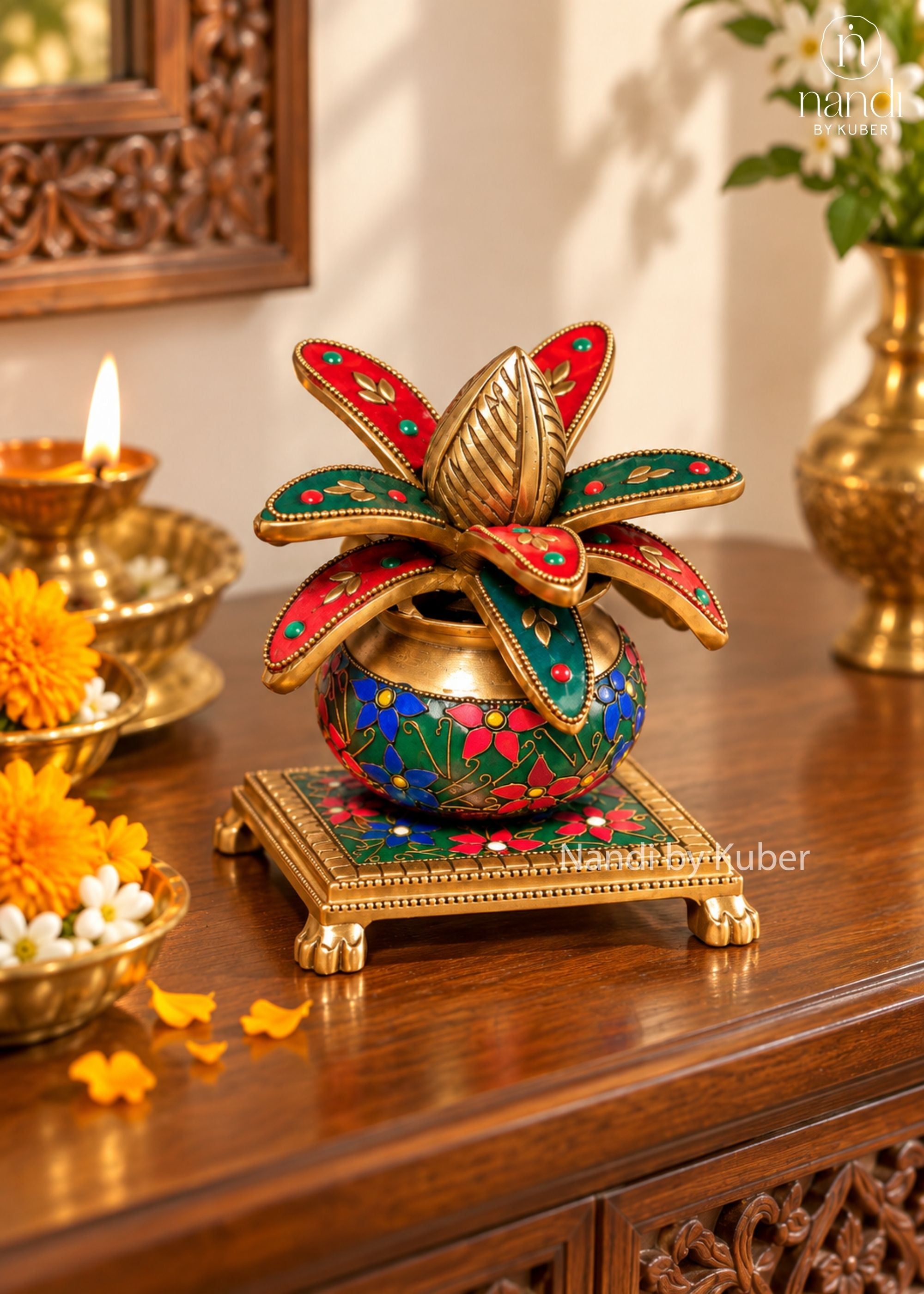 Brass Kalash - angle 2