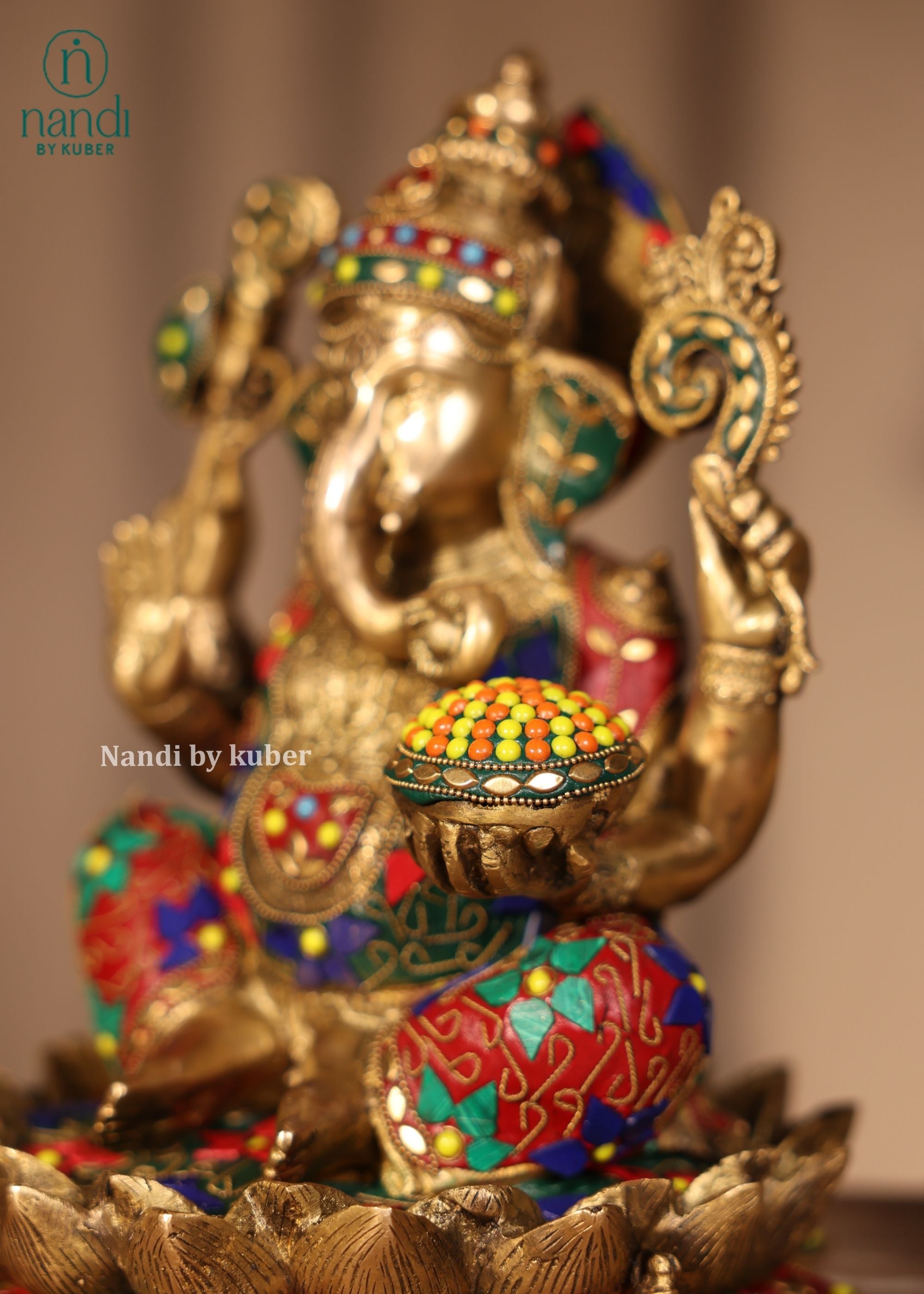 Brass Lotus Ganesh SRS - lifestyle view