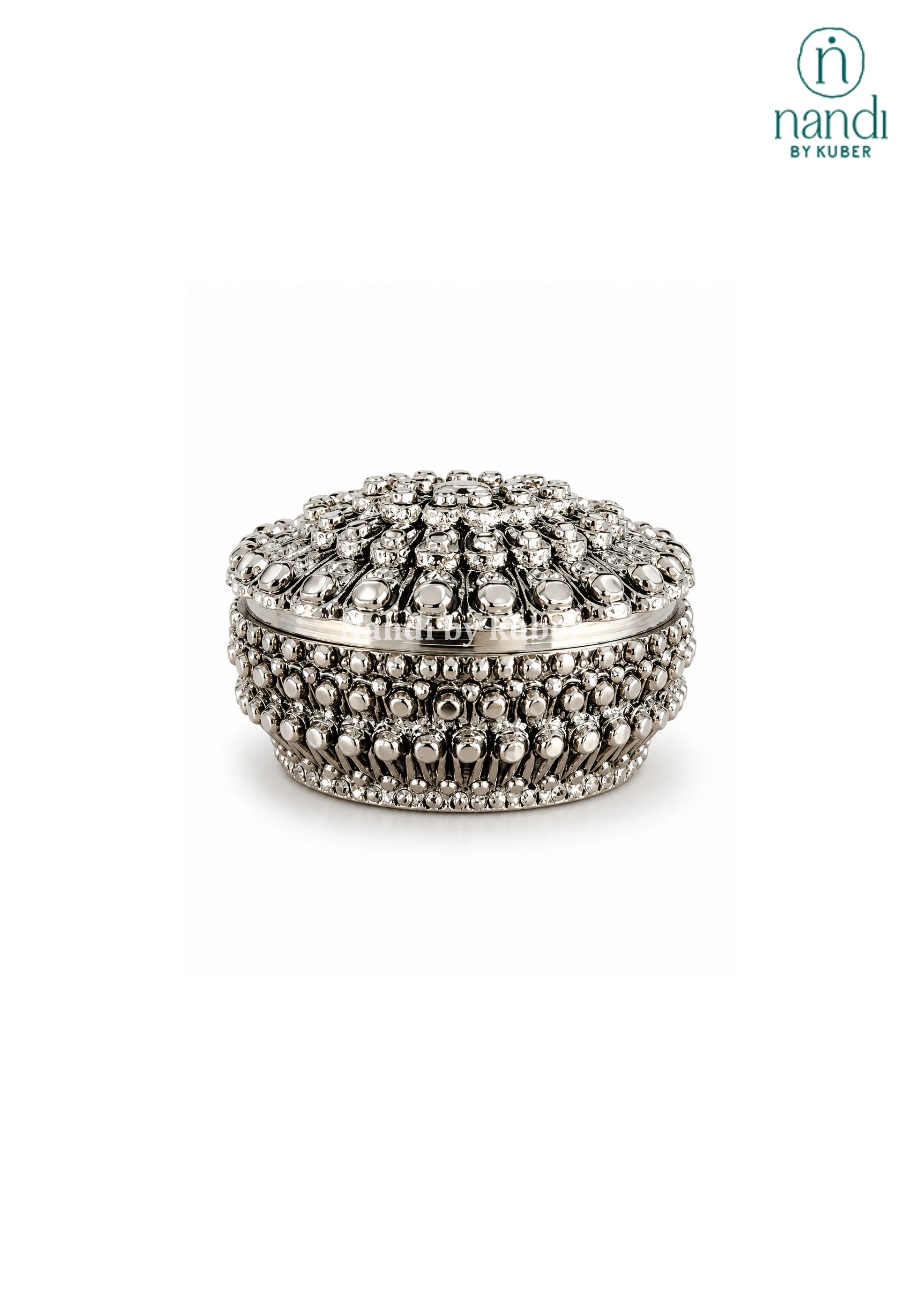 Brass Jewellery Box Round