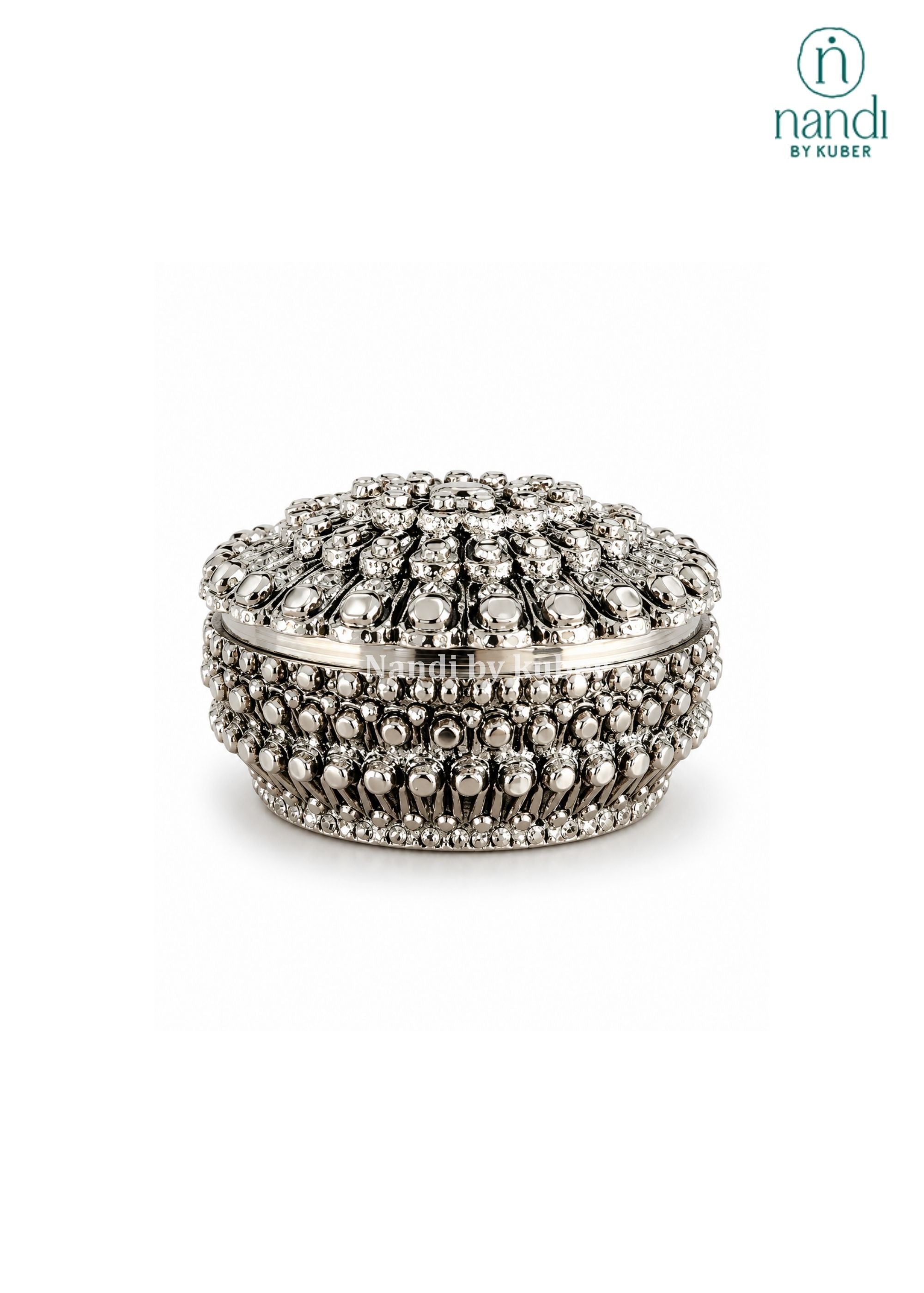 Brass Jewellery Box Round