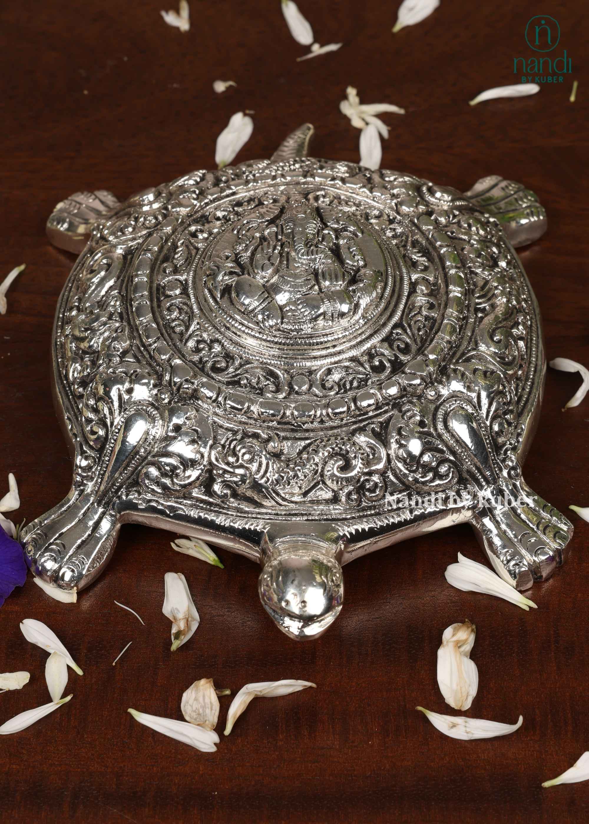 Brass Special Silver Plating Tortoise - front view