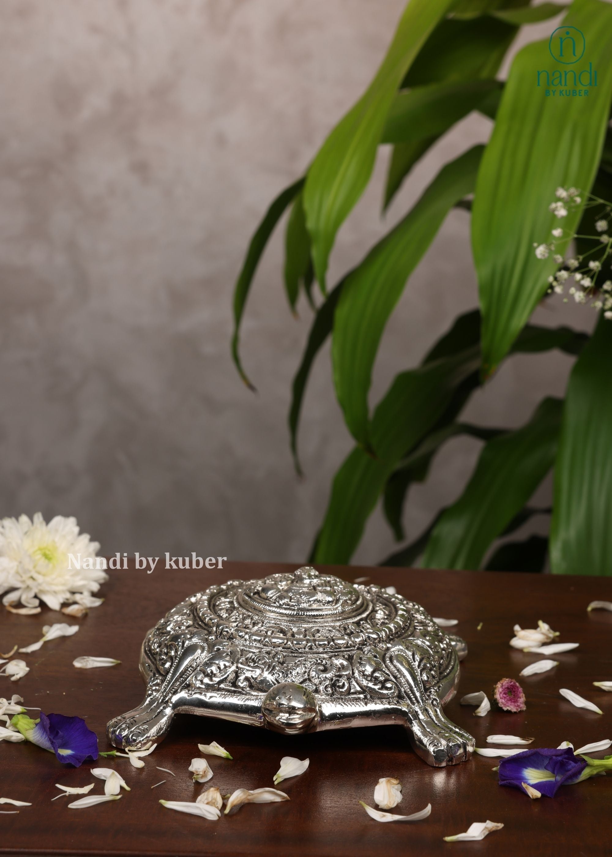 Brass Special Silver Plating Tortoise - side view