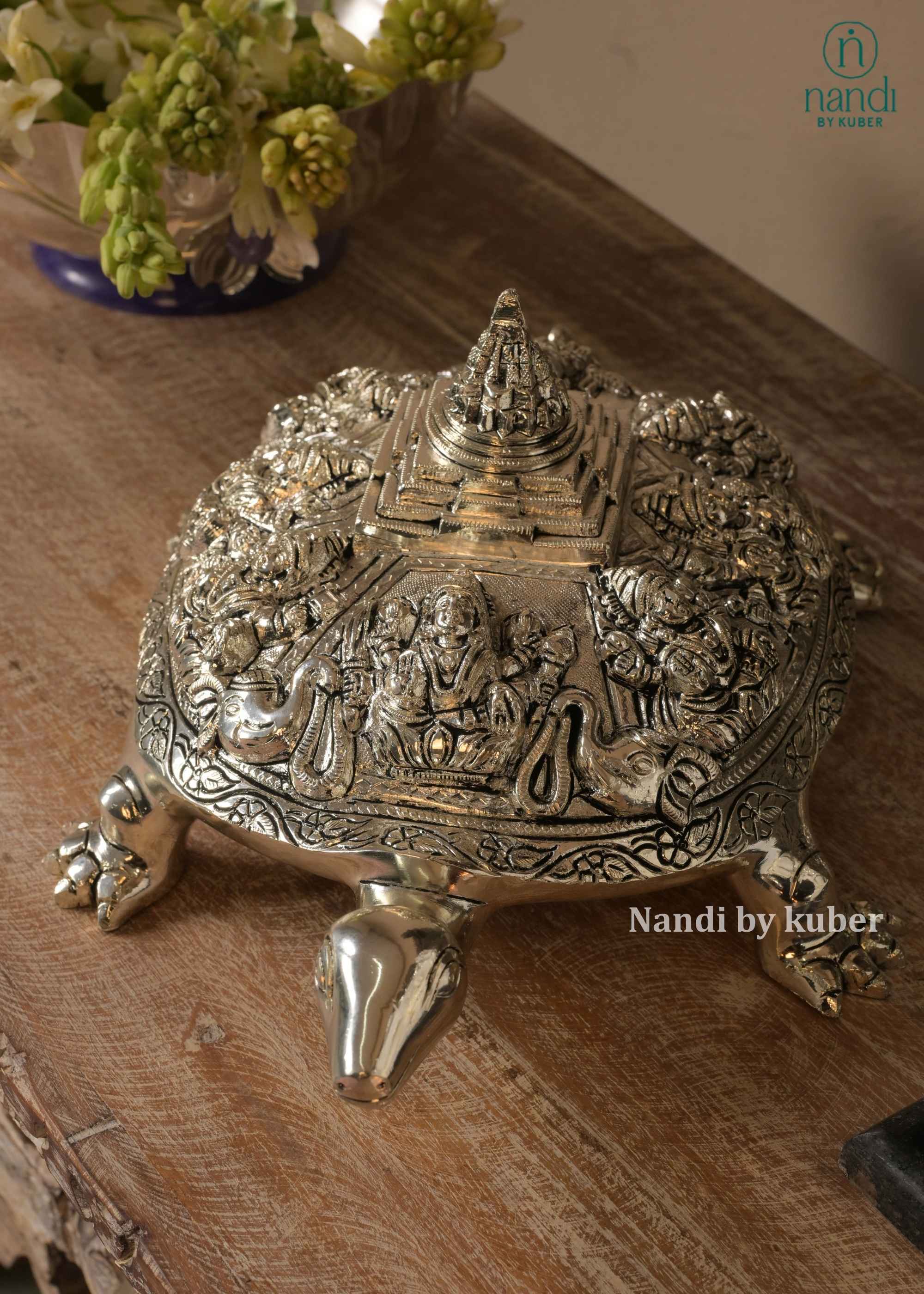 Brass Tortoise Shree Yantra