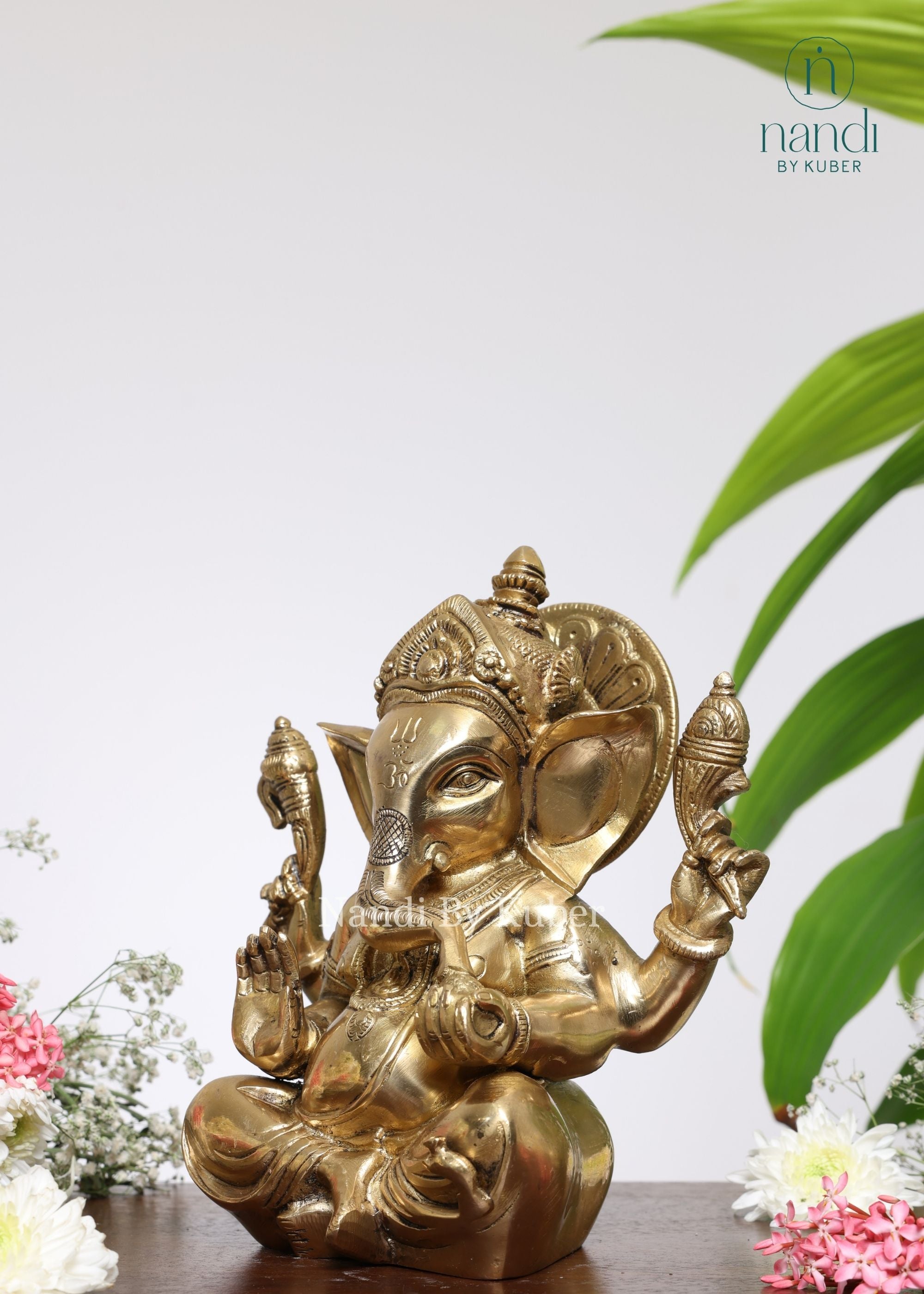 Brass Appu Ganesha - lifestyle view