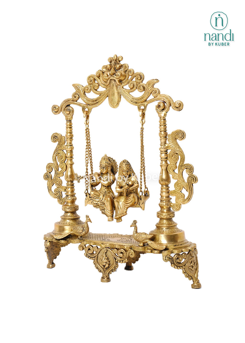 Brass Radha Krishna Swing