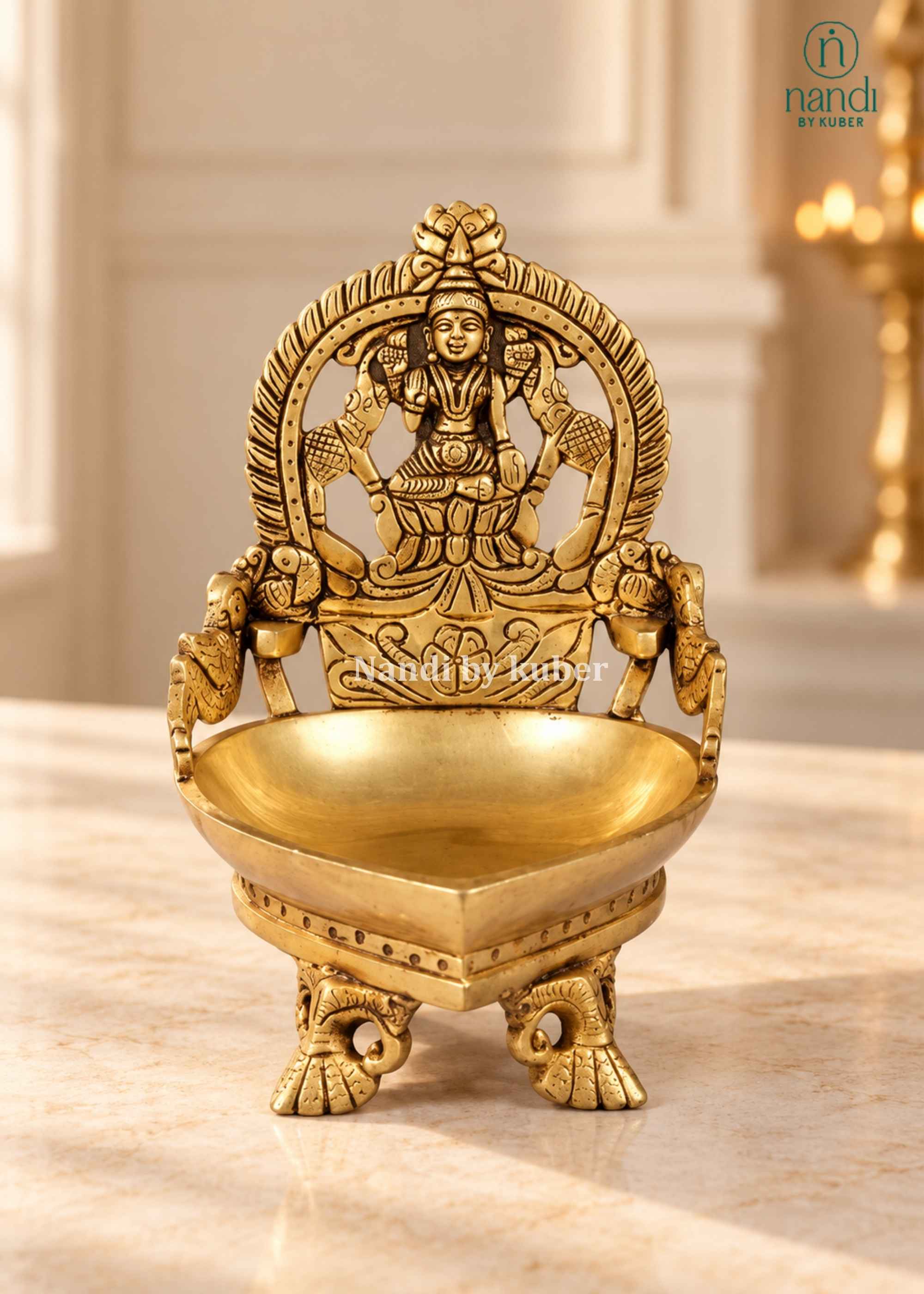 Brass Laxmi Diya