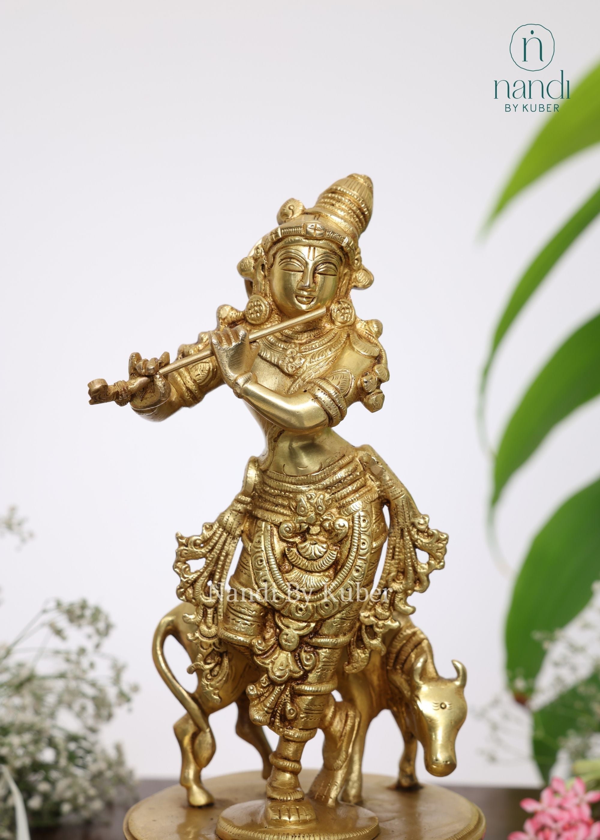 Brass Cow Krishna YG - lifestyle view