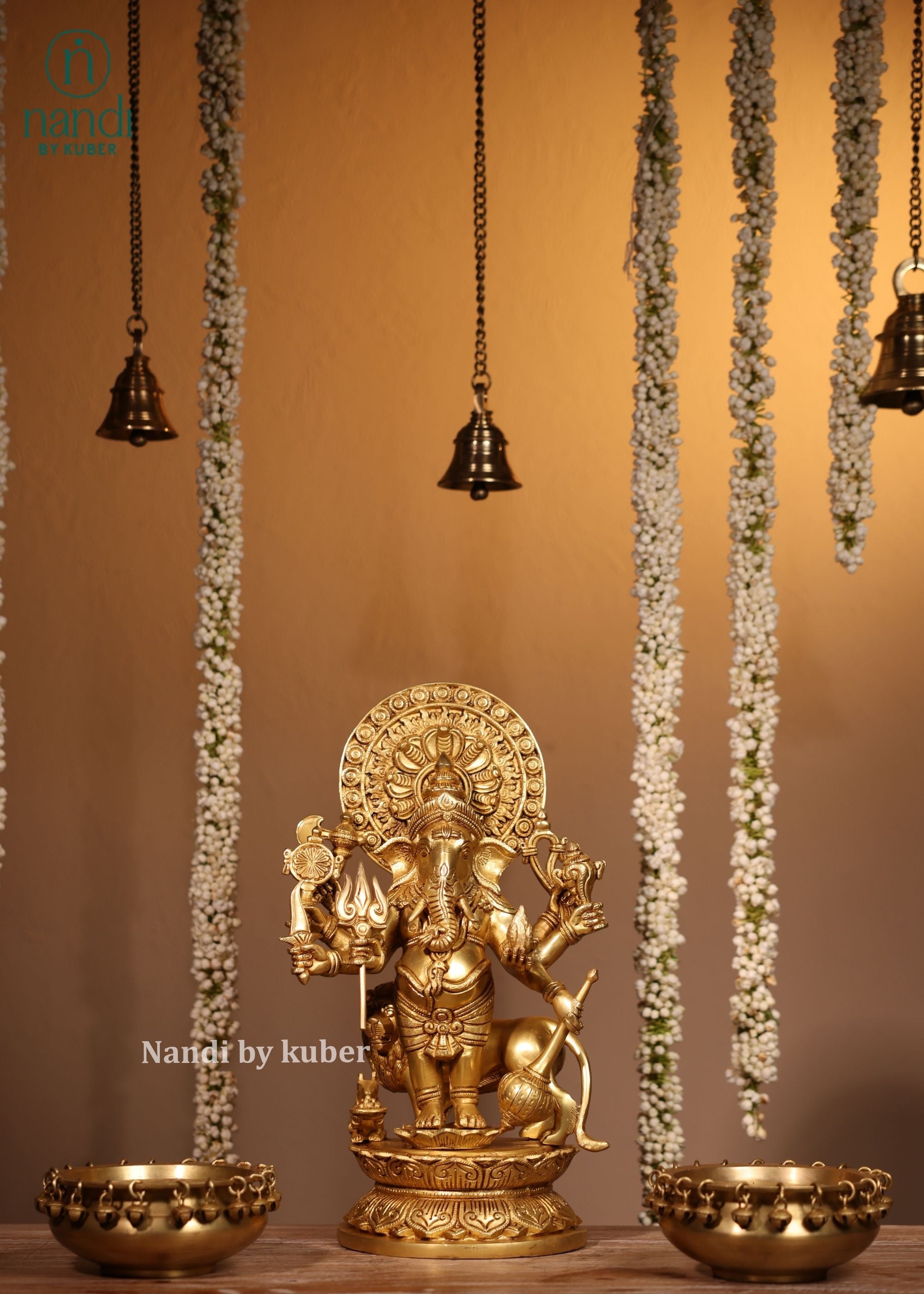 Brass Drishti Ganesha - lifestyle view