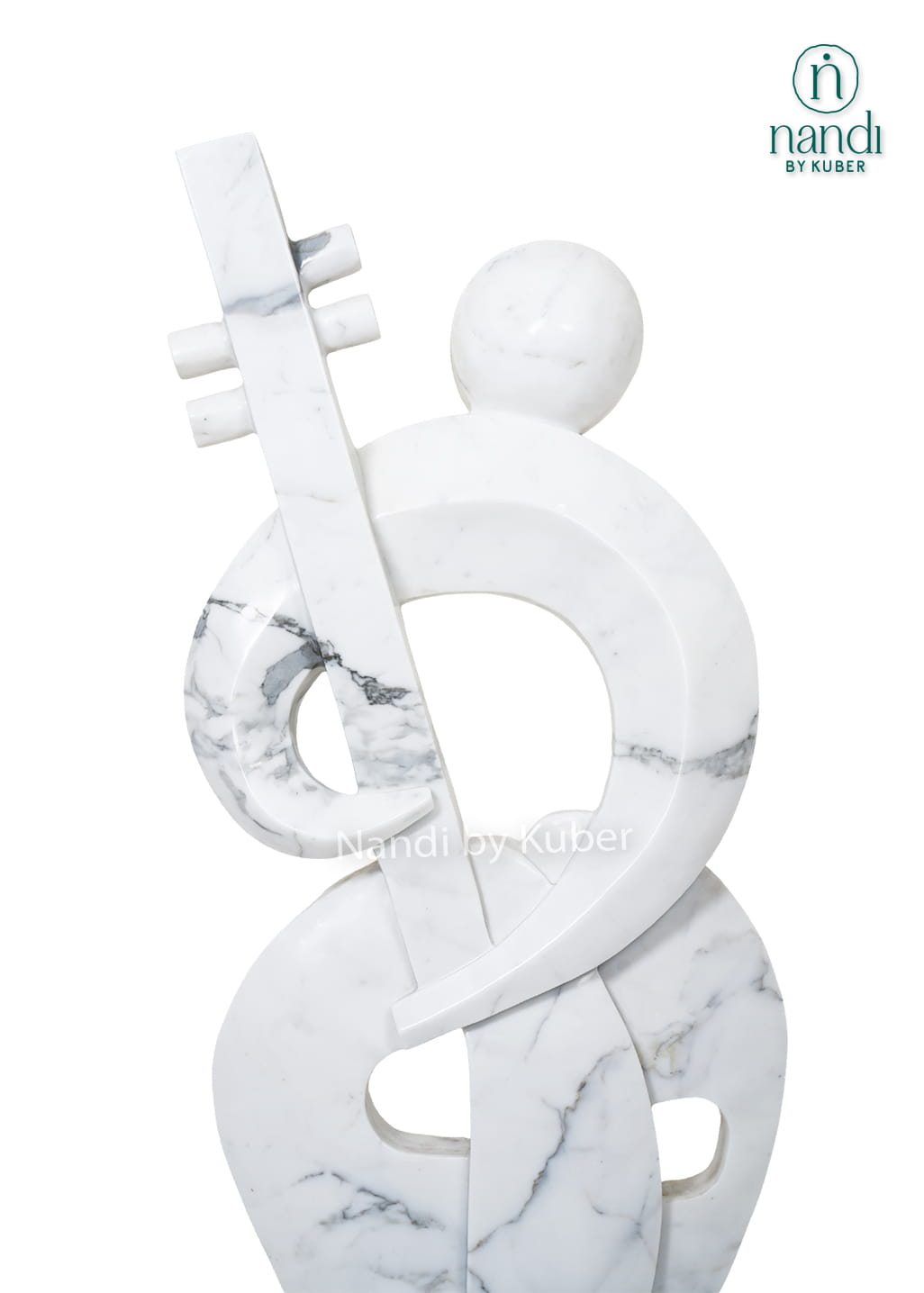 Contemporary white marble abstract sculpture featuring an elegant geometric design and handcrafted craftsmanship for luxury home décor.