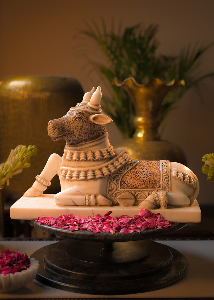 8" Lord Dhanvantri Brass statue