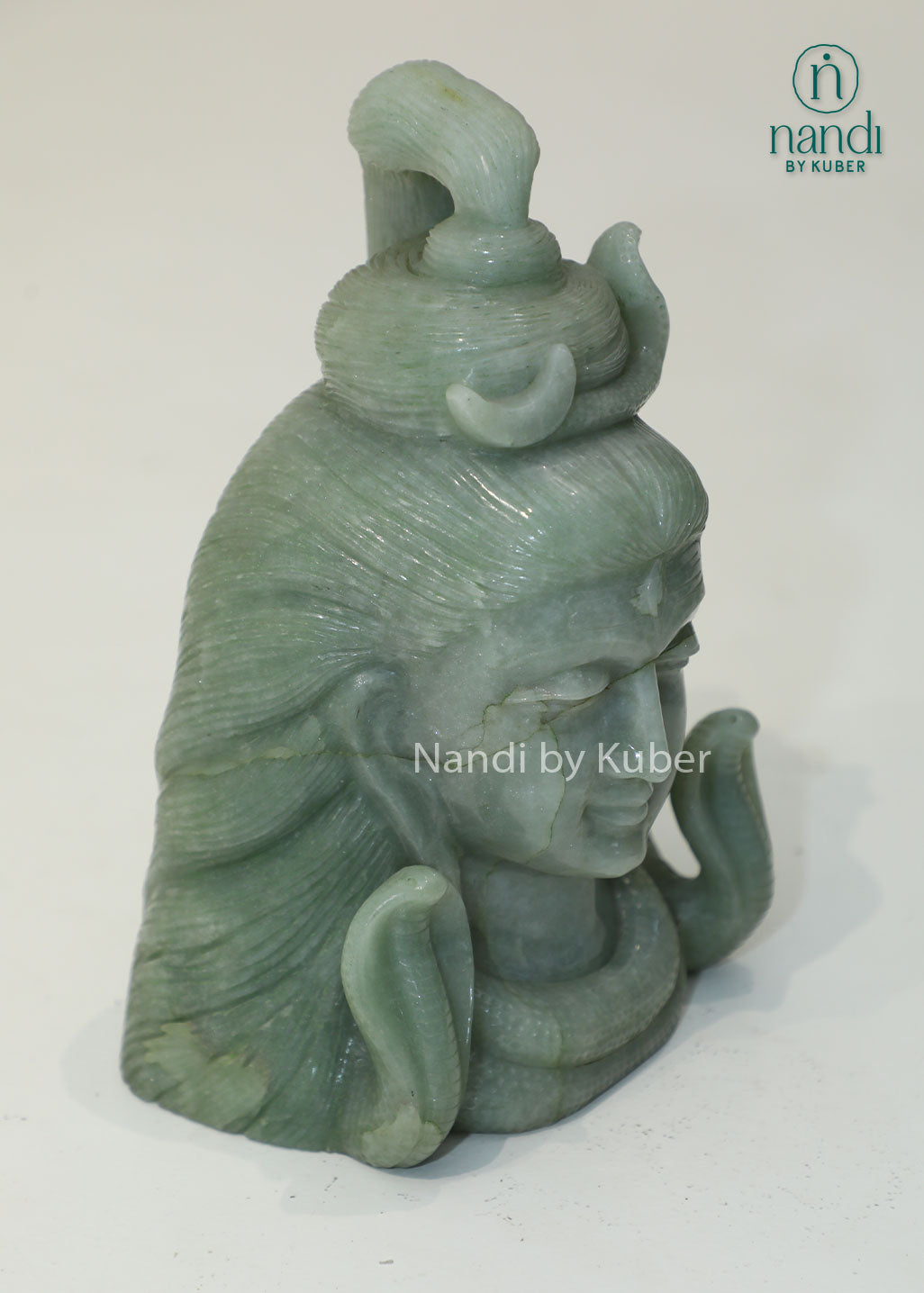 Jade Stone Shiva Head