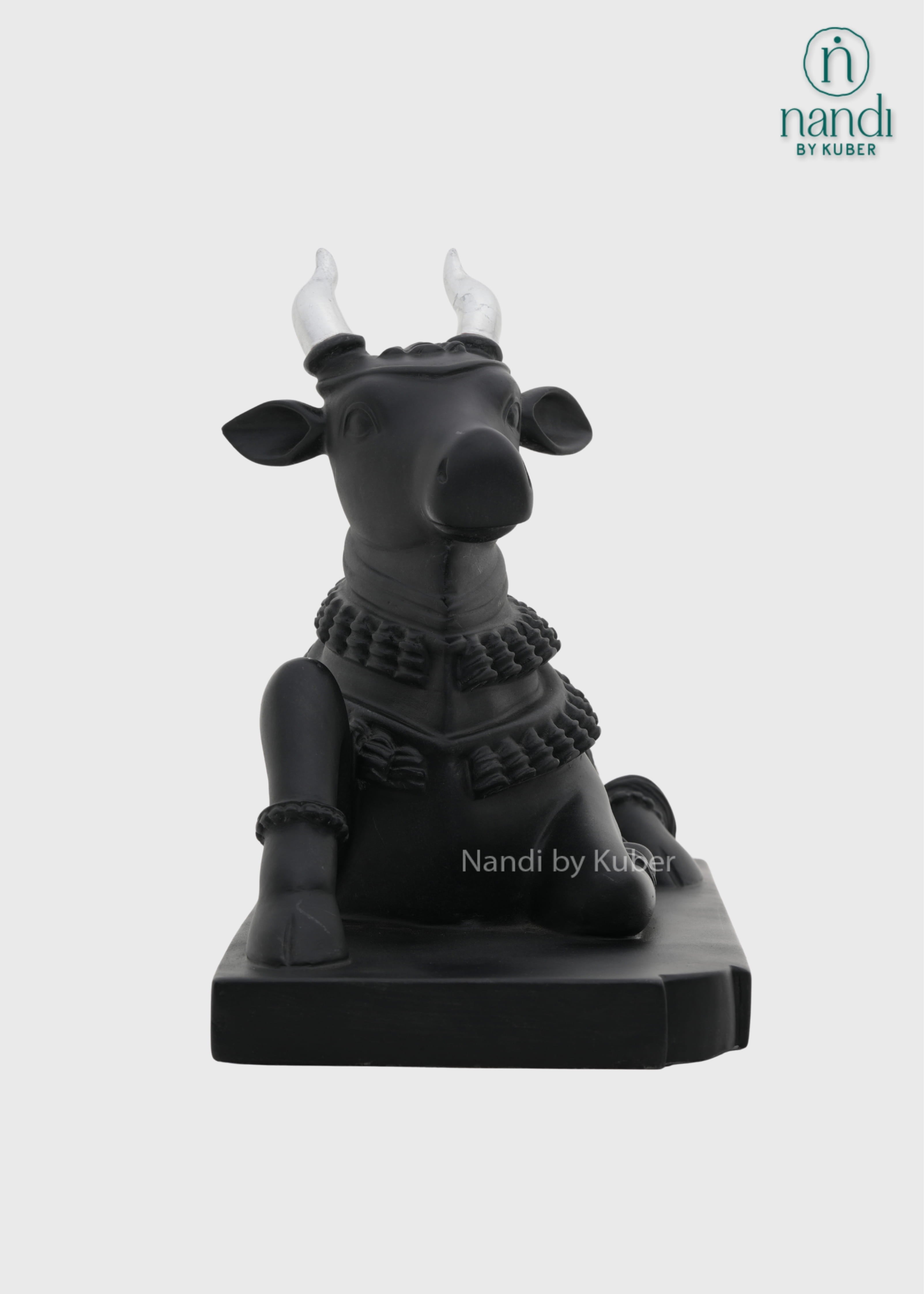 Black marble Nandi decorative idol