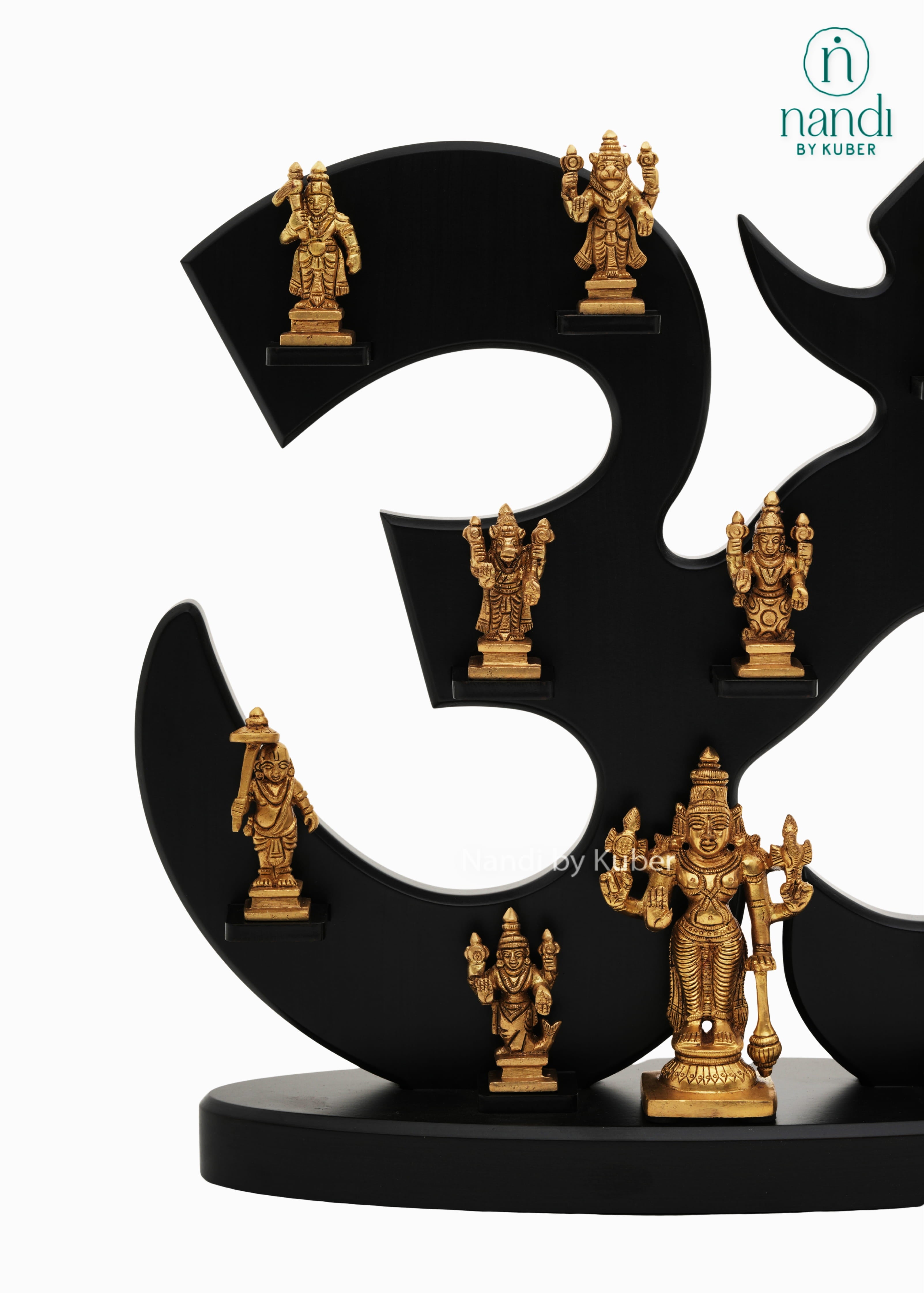 Brass Dashavatar Om frame decorative showpiece