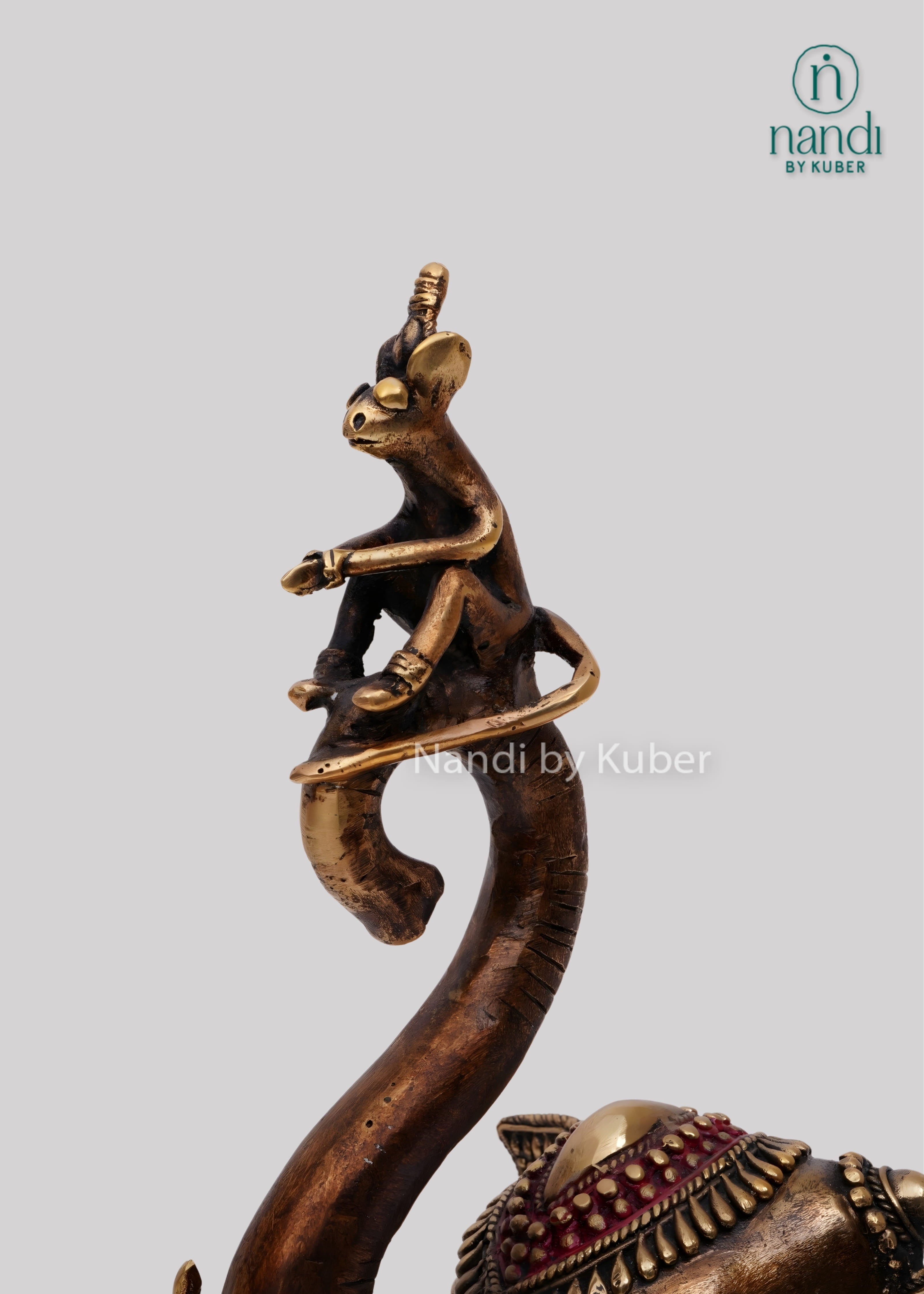 Brass decorative elephant sculpture