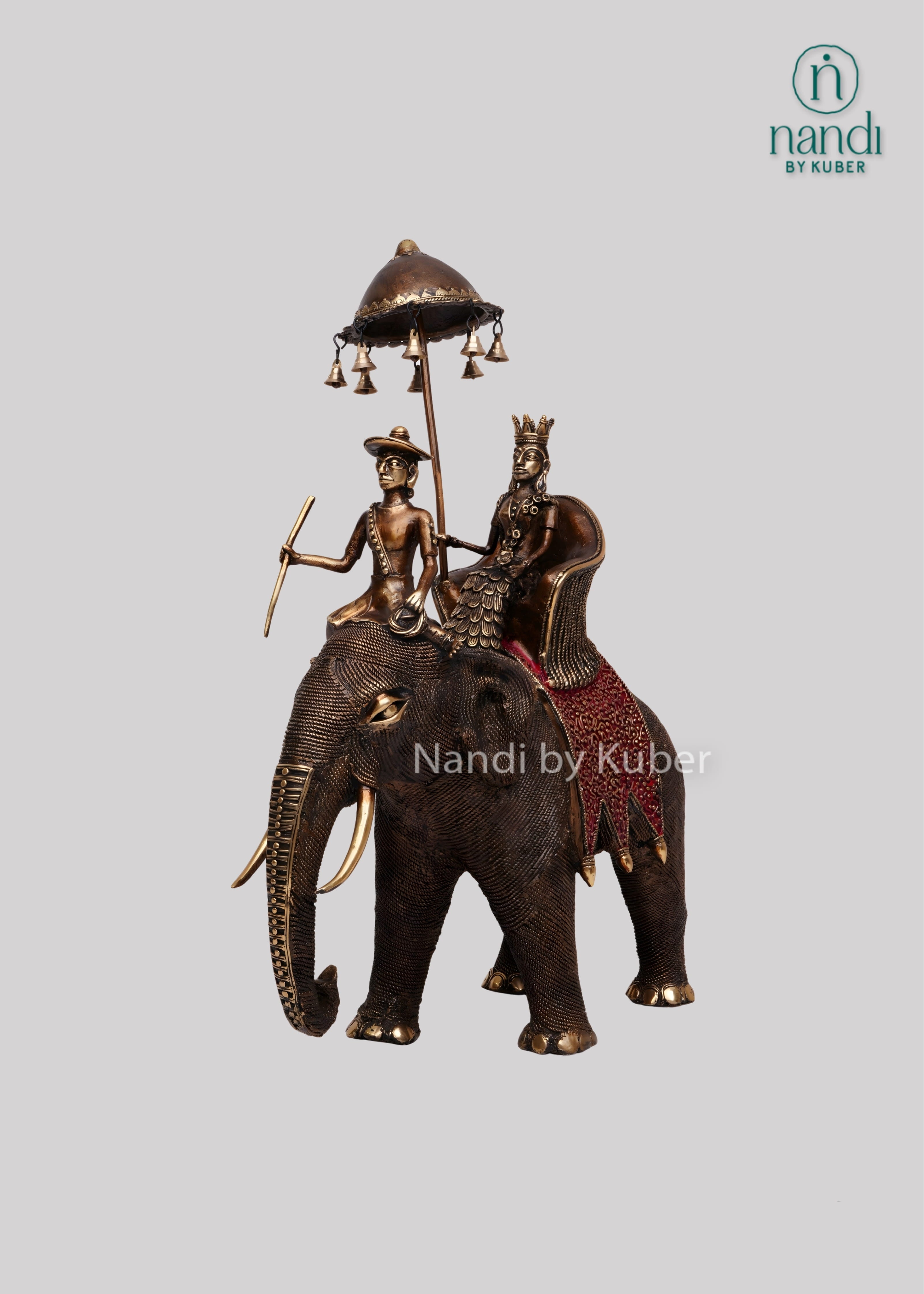Brass Ram Darbar elephant decor
