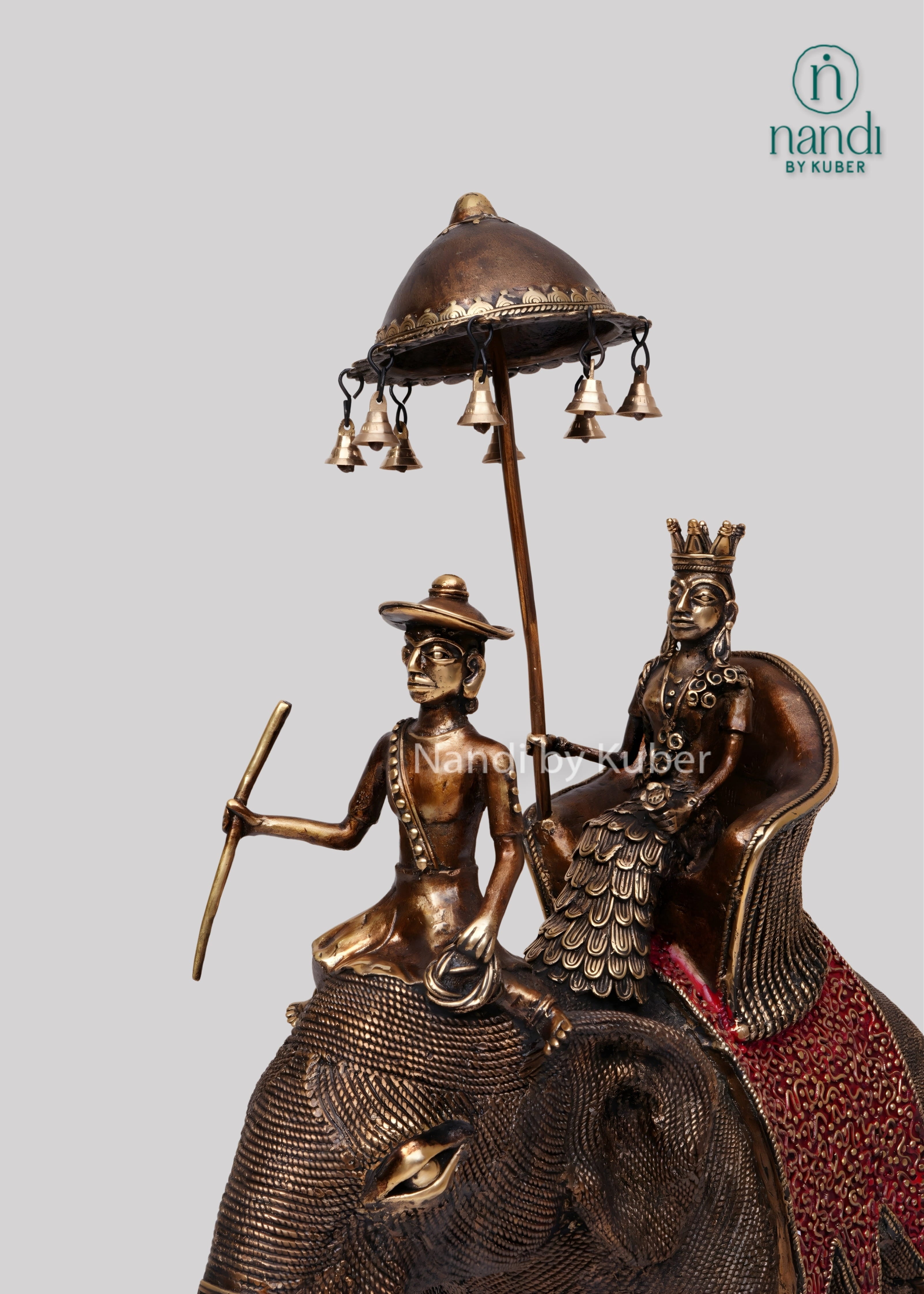 Brass Ram Darbar elephant decor