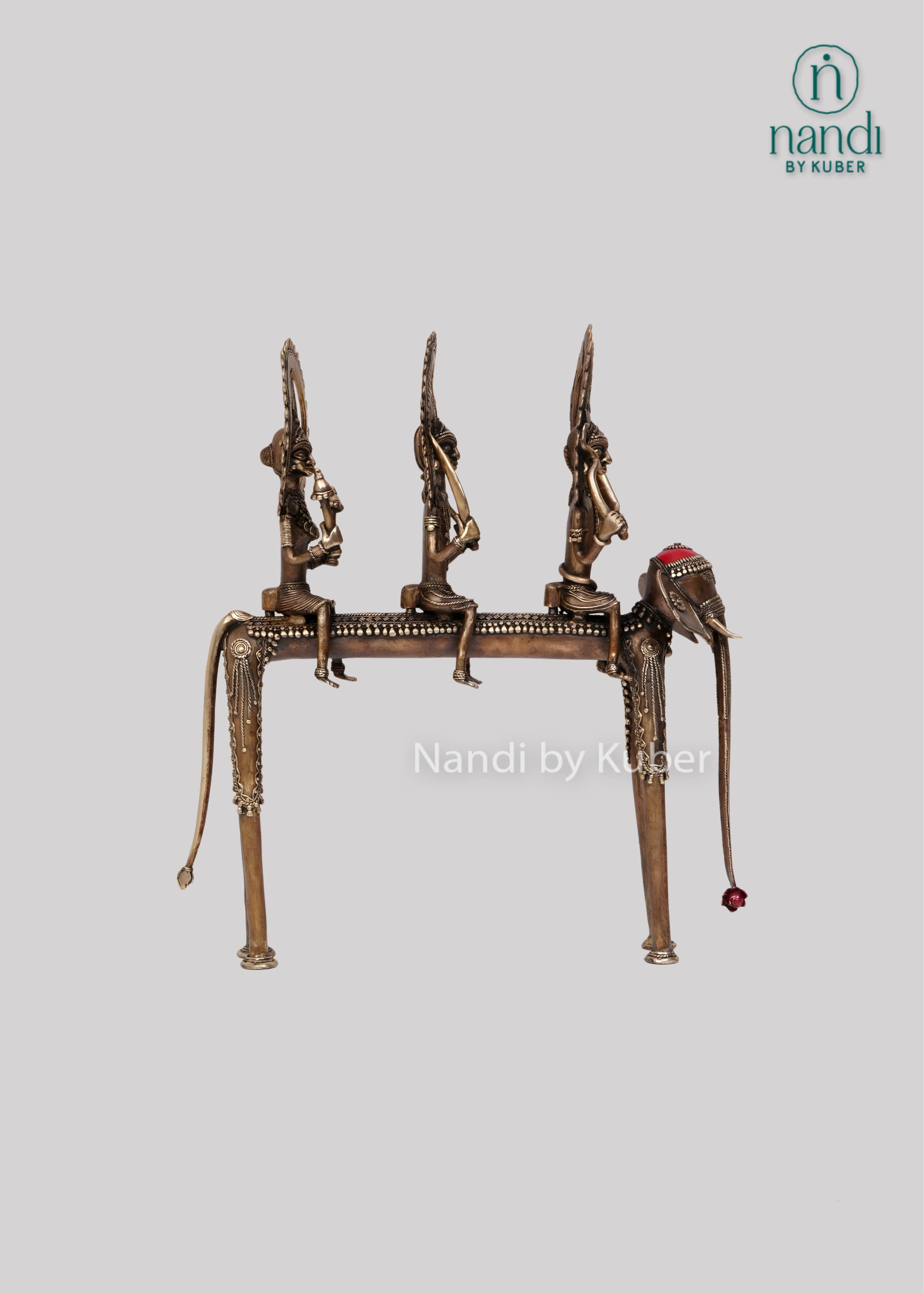 Brass Ram Darbar elephant decor