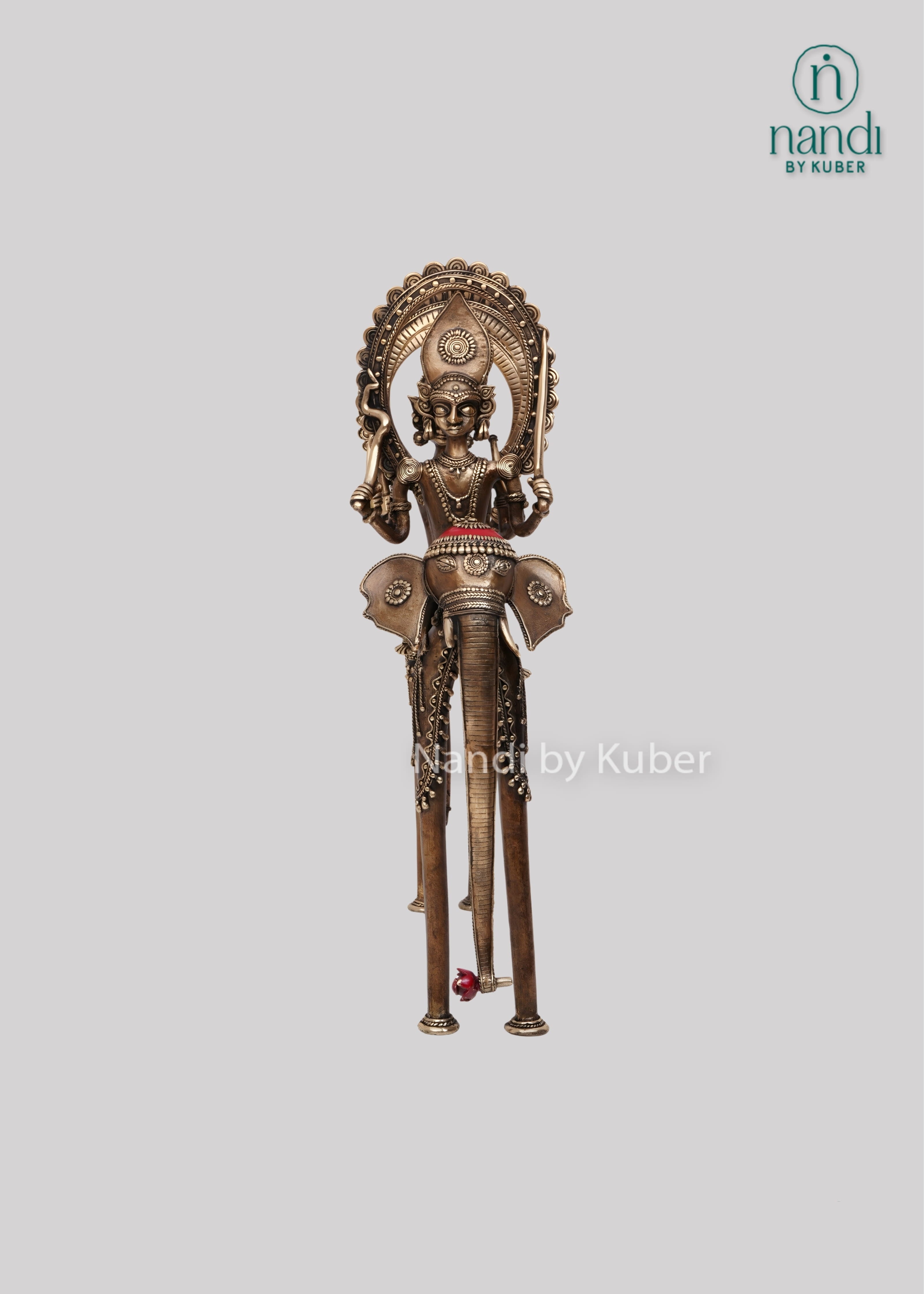 Brass Ram Darbar elephant decor