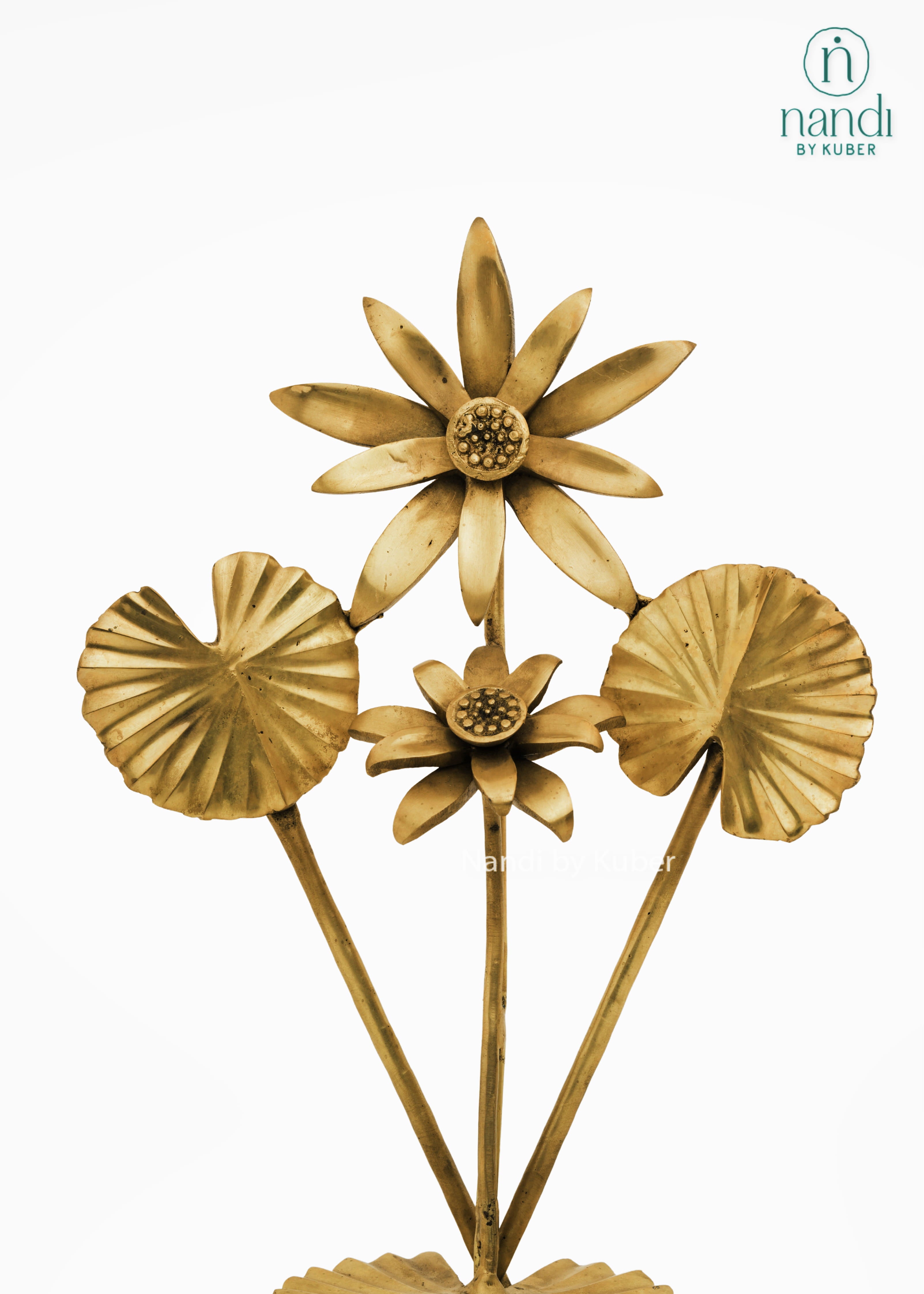 Brass flower stand decorative showpiece