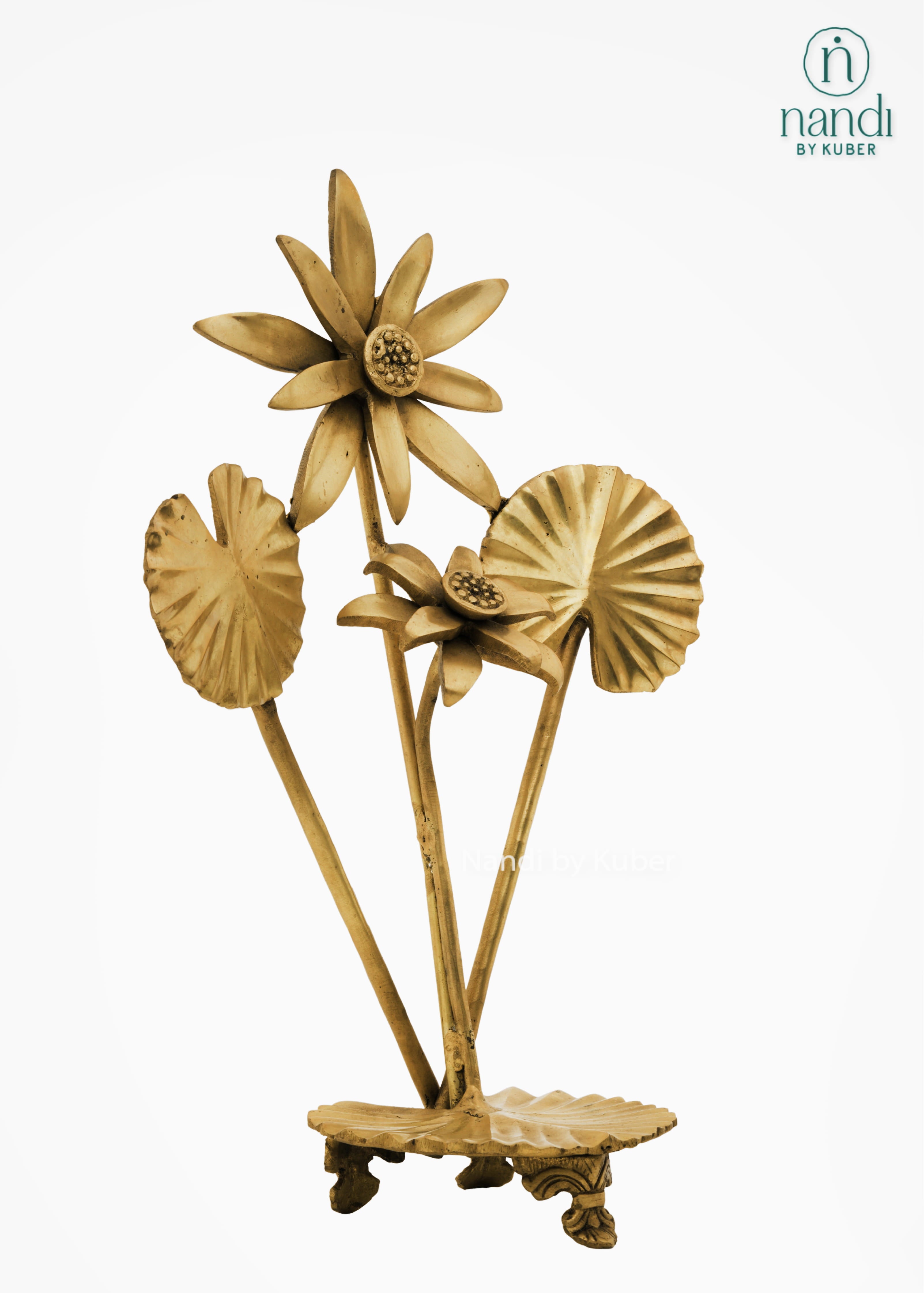 Brass flower stand decorative showpiece
