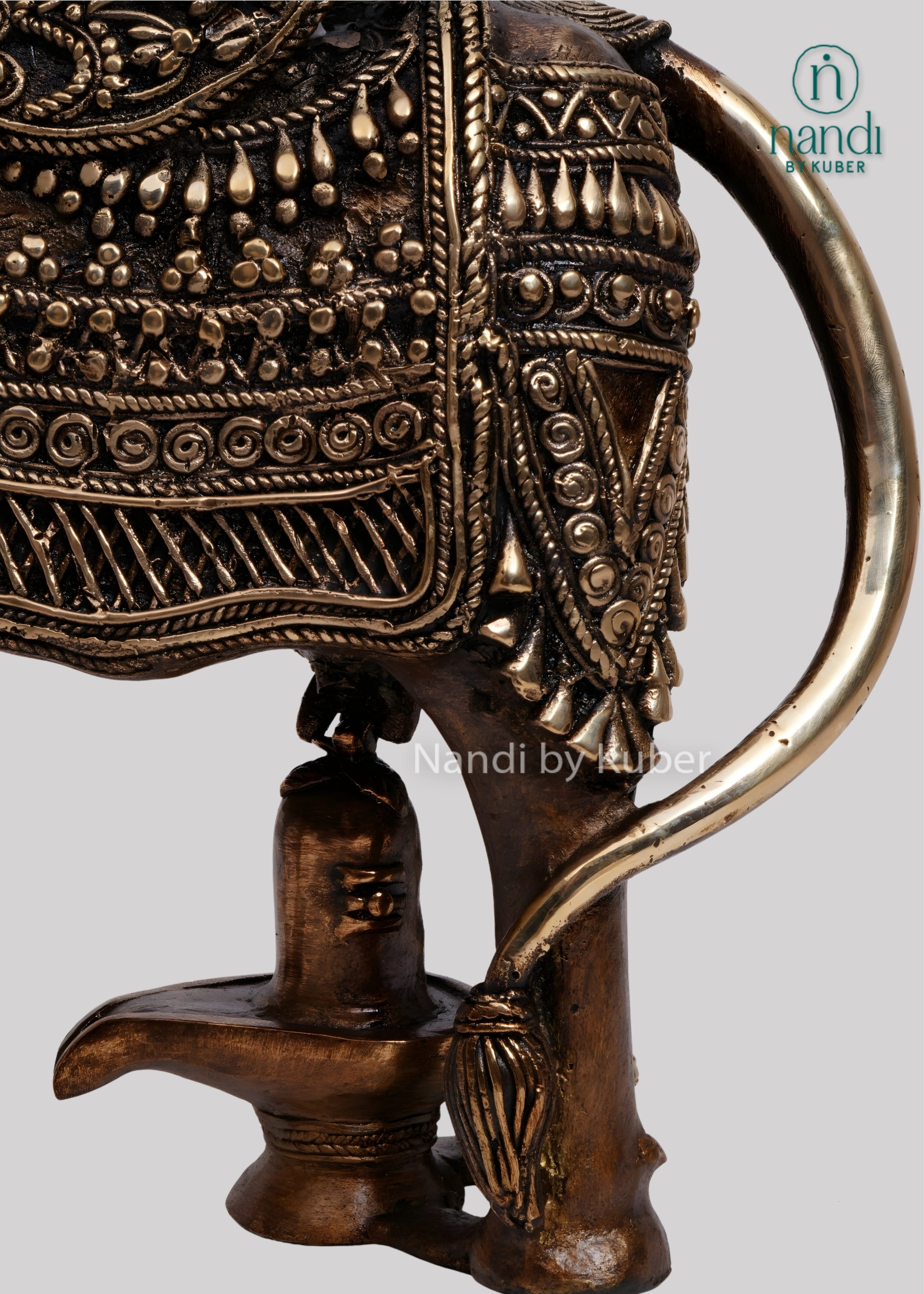 Brass Ram Darbar elephant decor