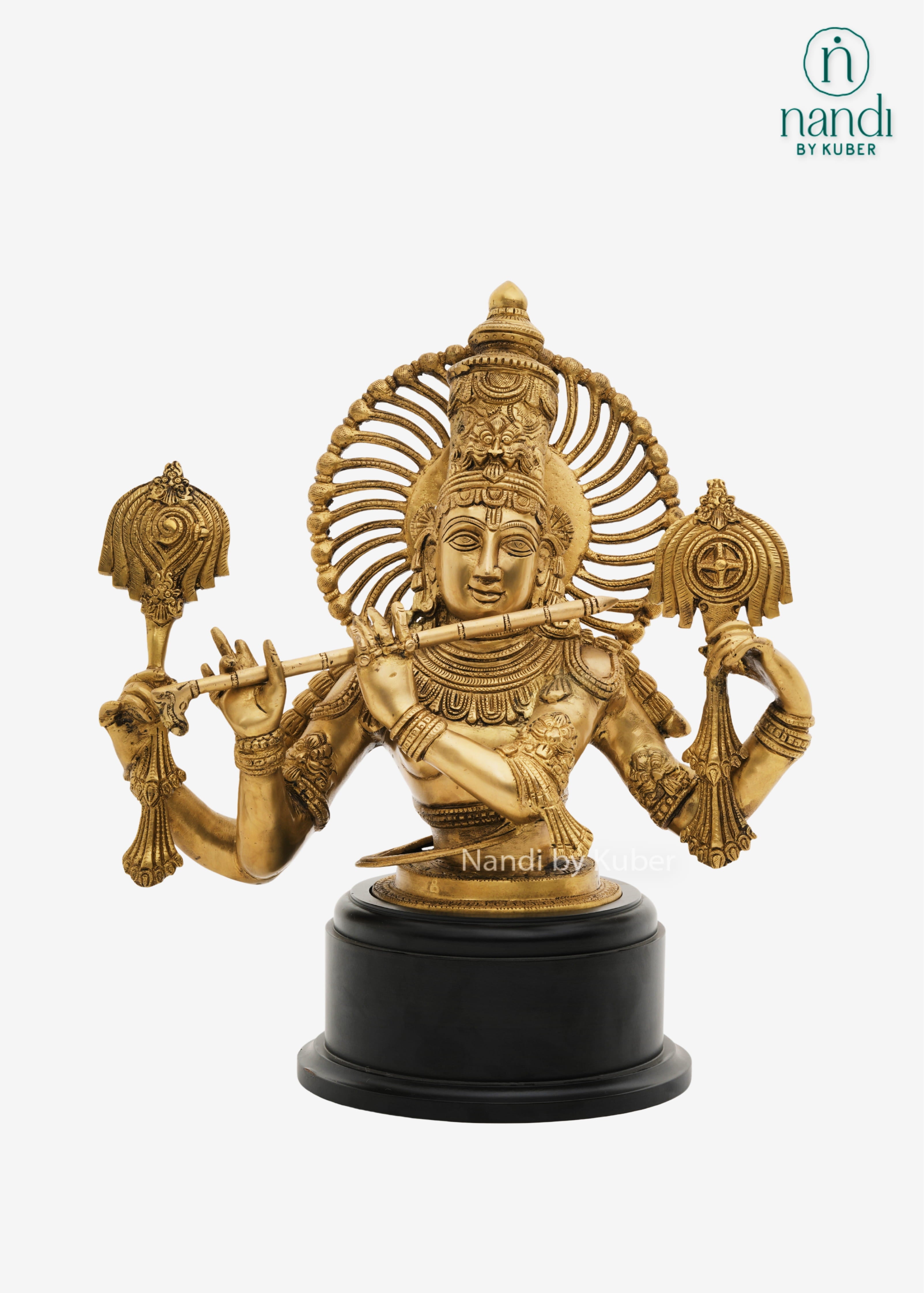 Brass Krishna murliwala decorative idol