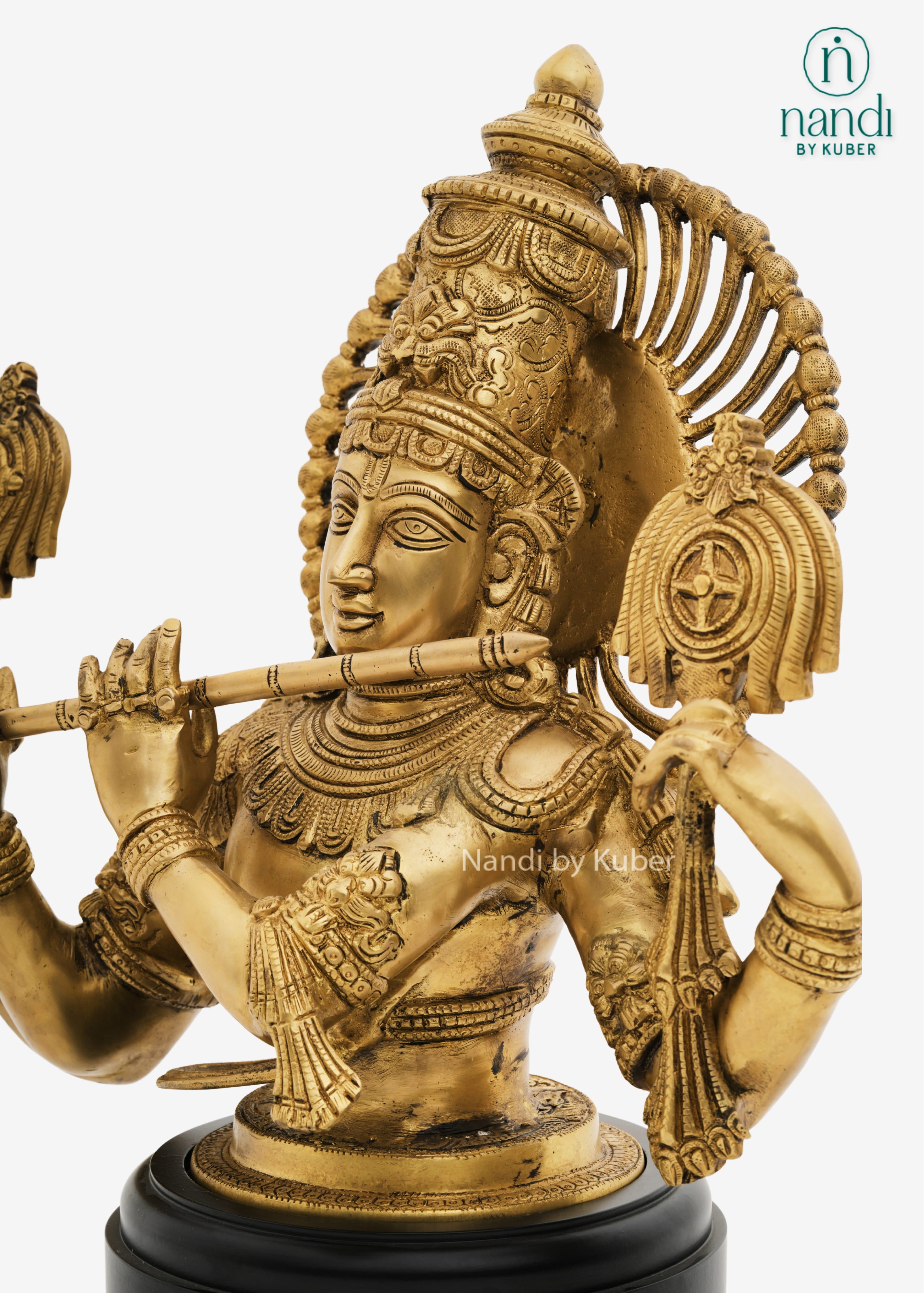 Brass Krishna murliwala decorative idol