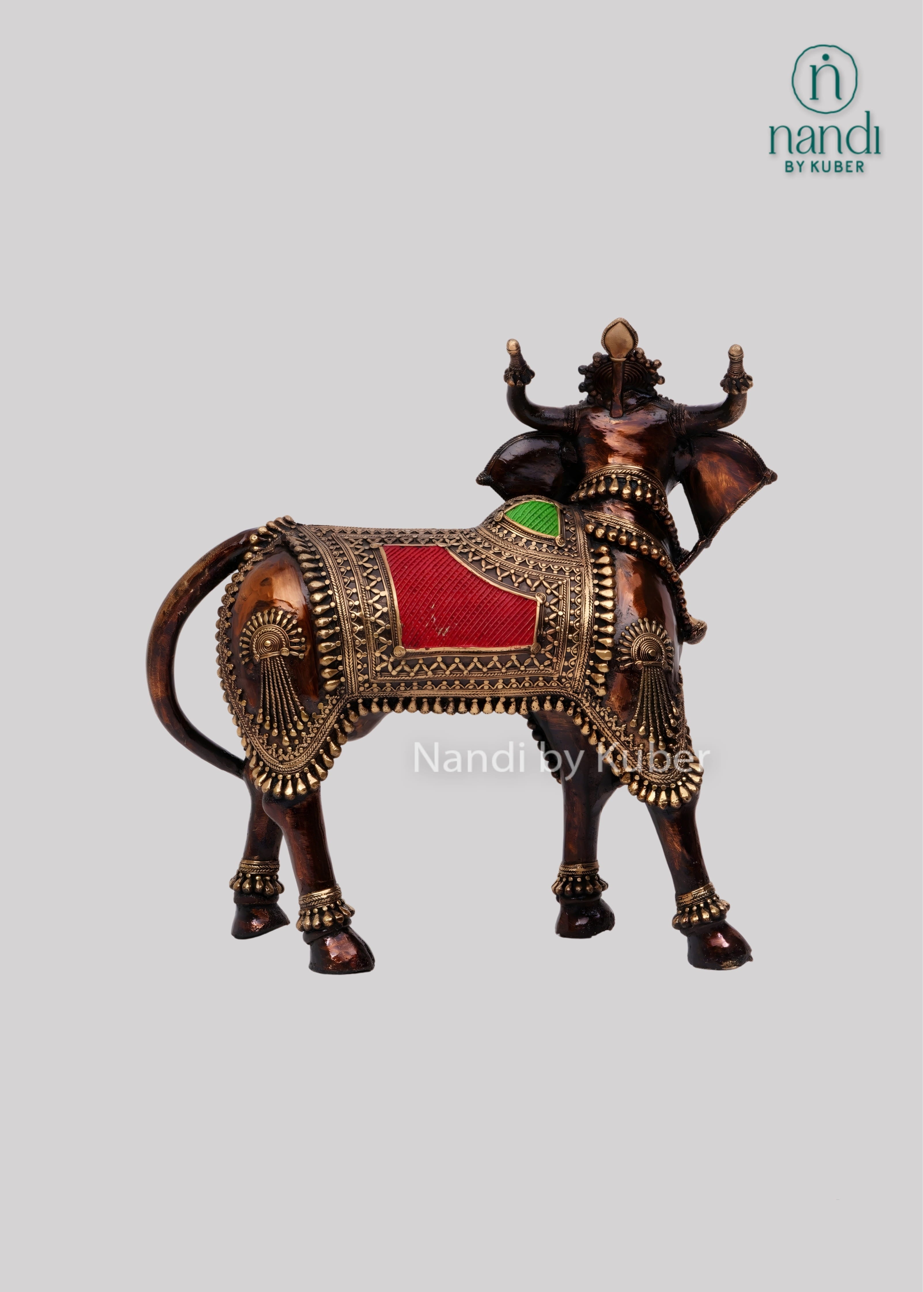Brass Nandi Vinayak sculpture