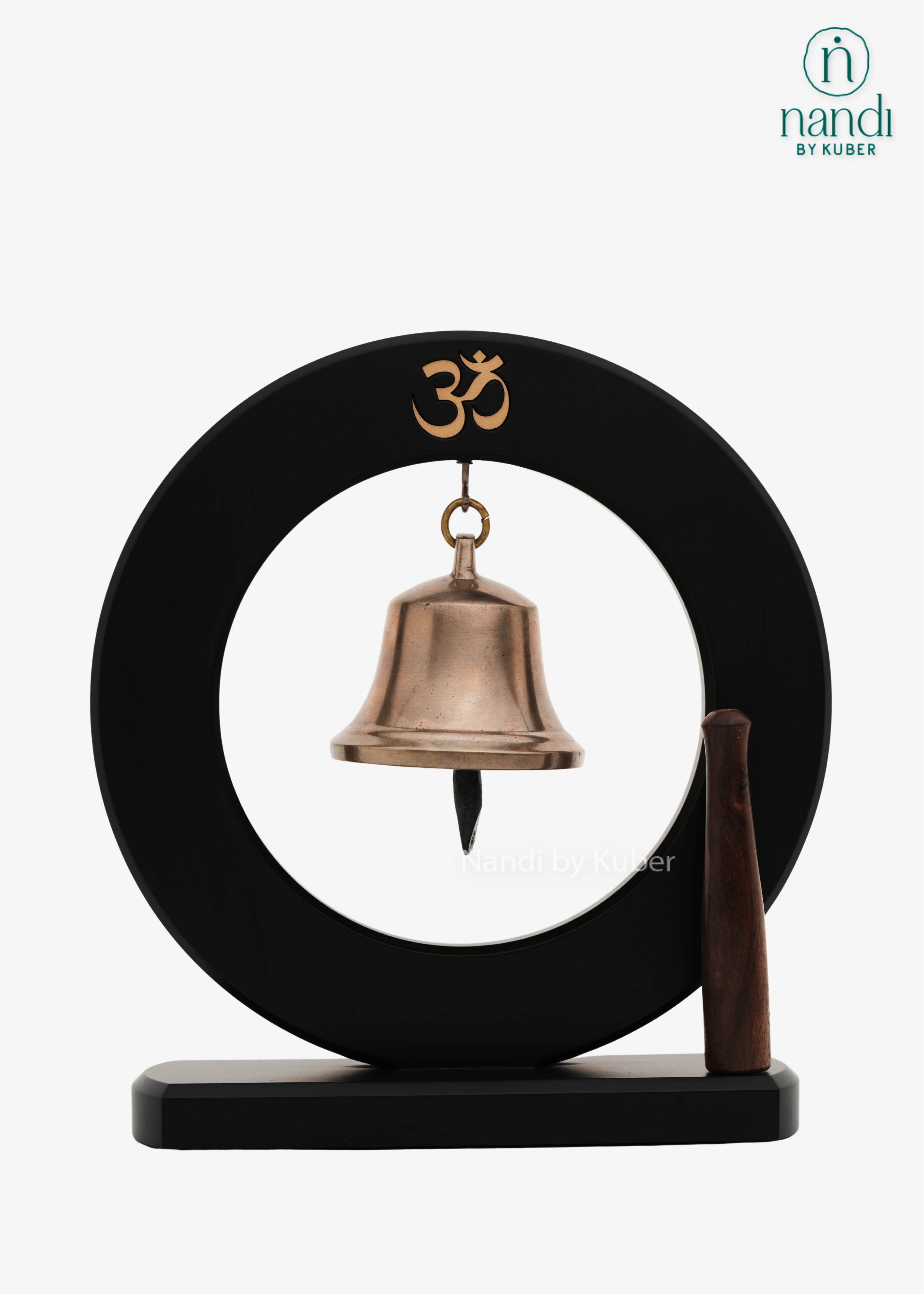 Brass Om bell decorative stand
