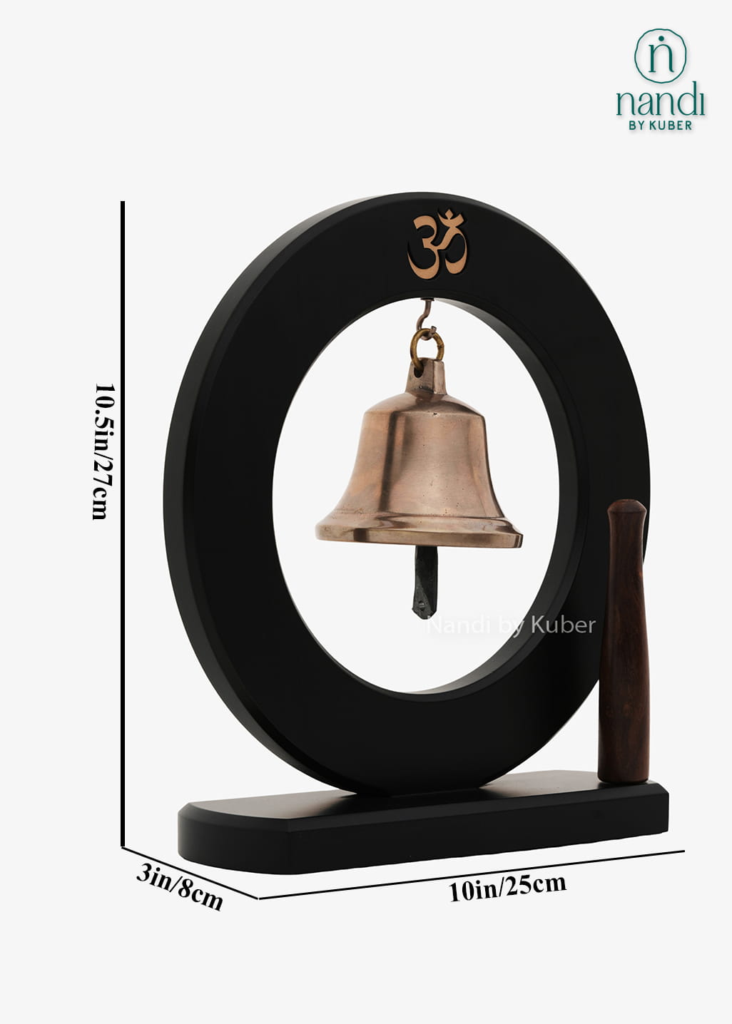 Brass Om bell decorative stand