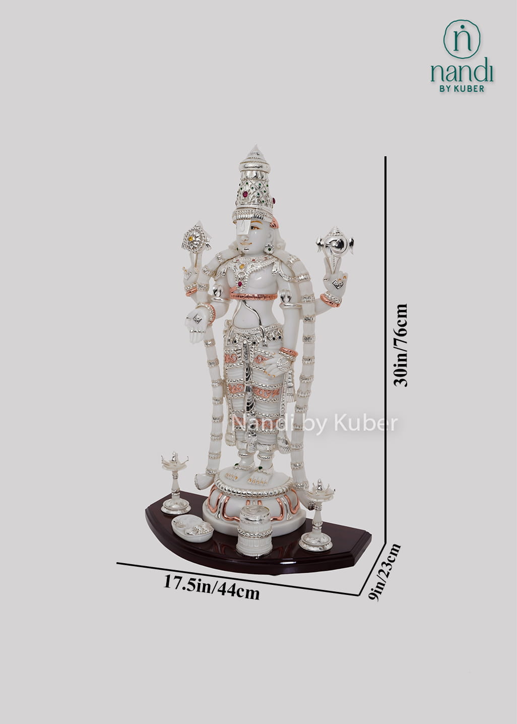 White marble Tirupati Balaji statue