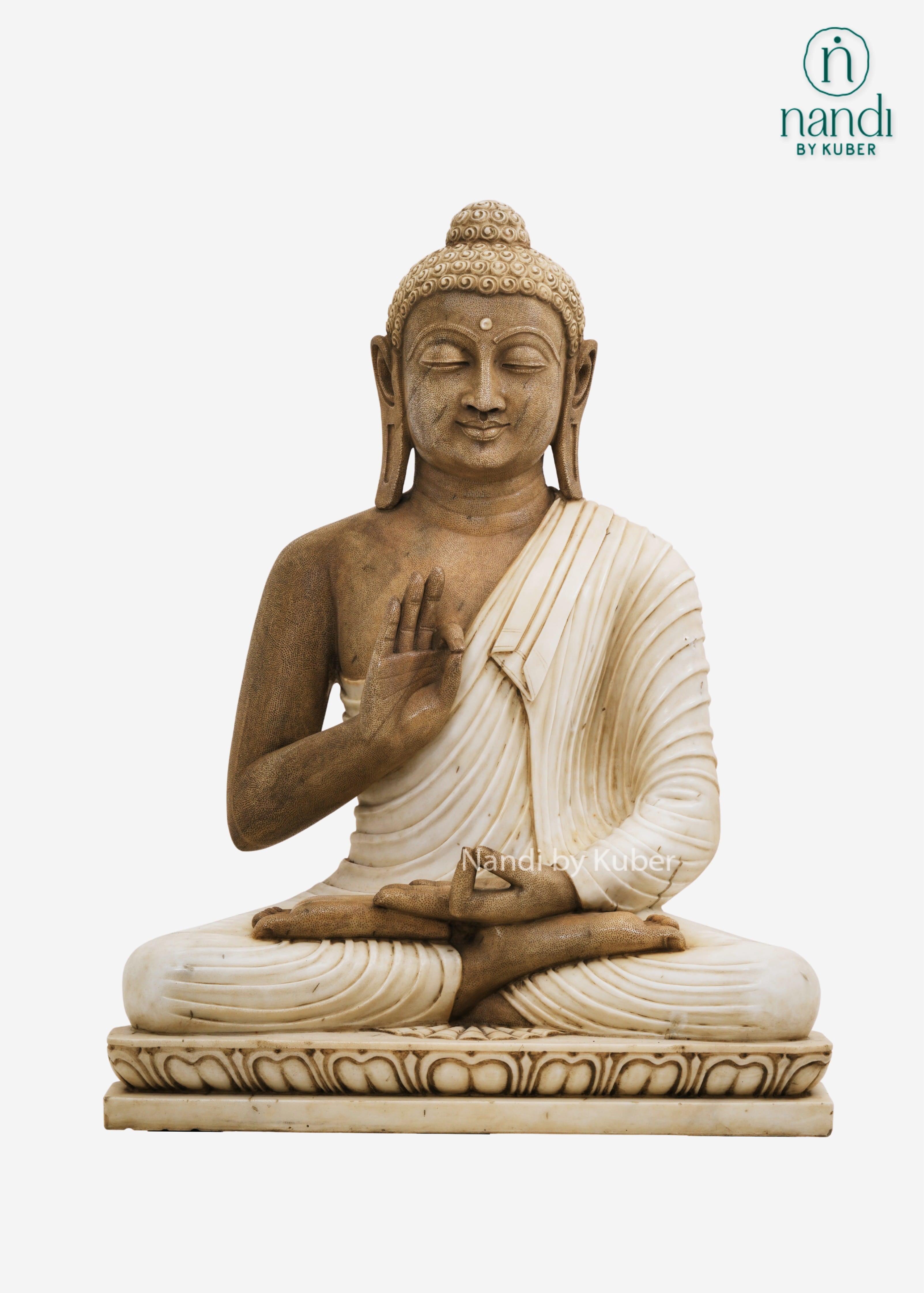 Marble Buddha decorative meditation statue