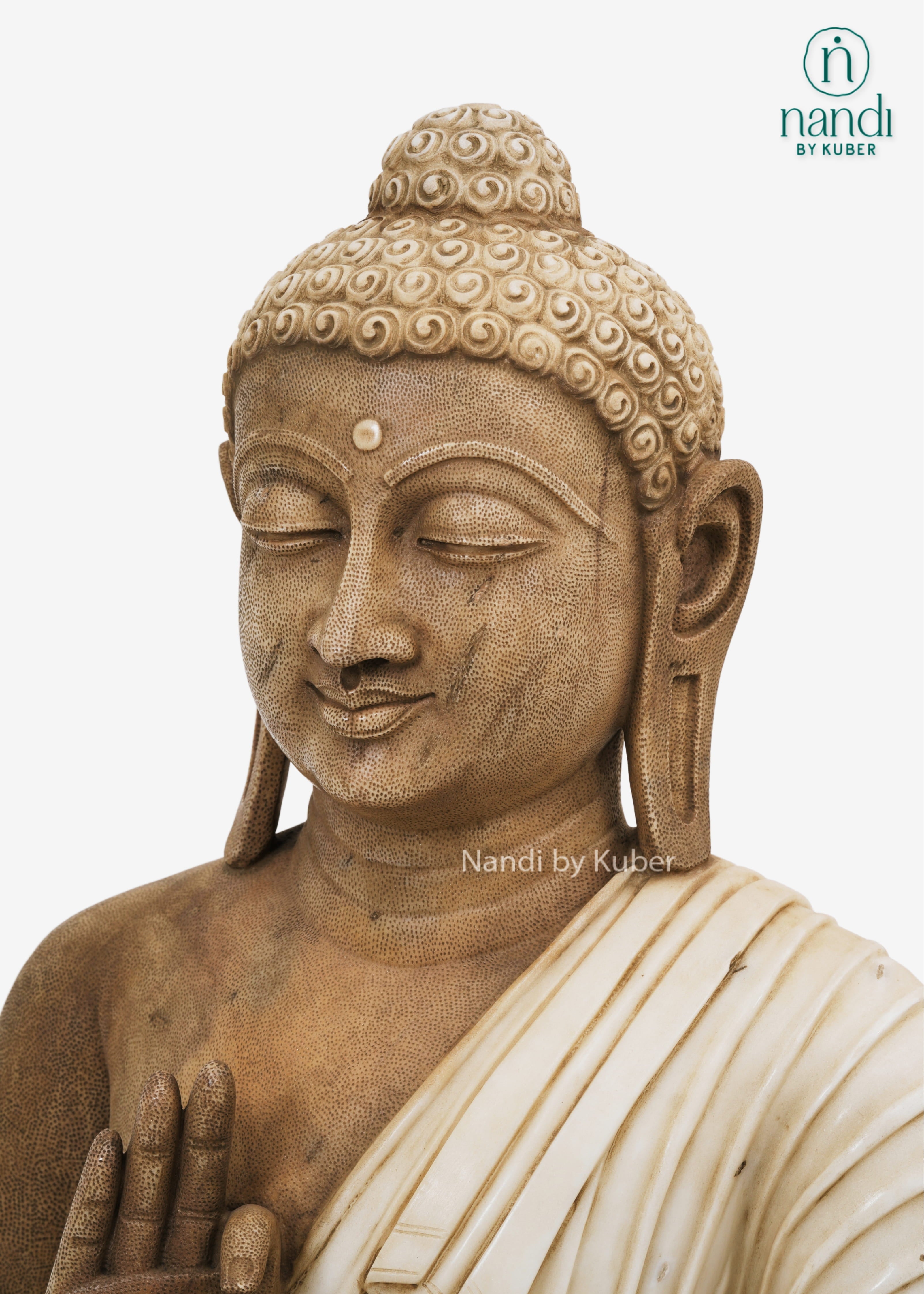 Marble Buddha decorative meditation statue