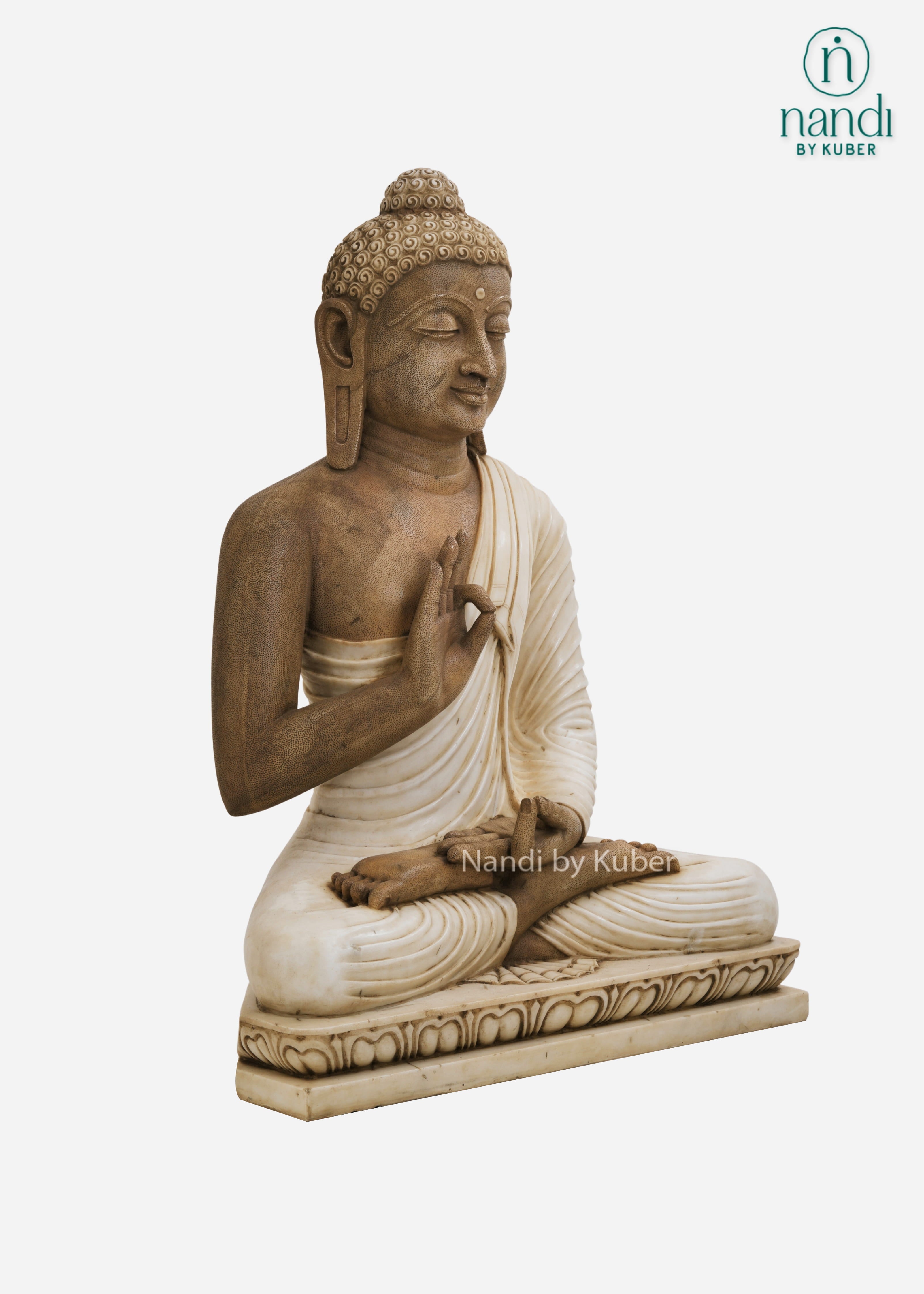 Marble Buddha decorative meditation statue